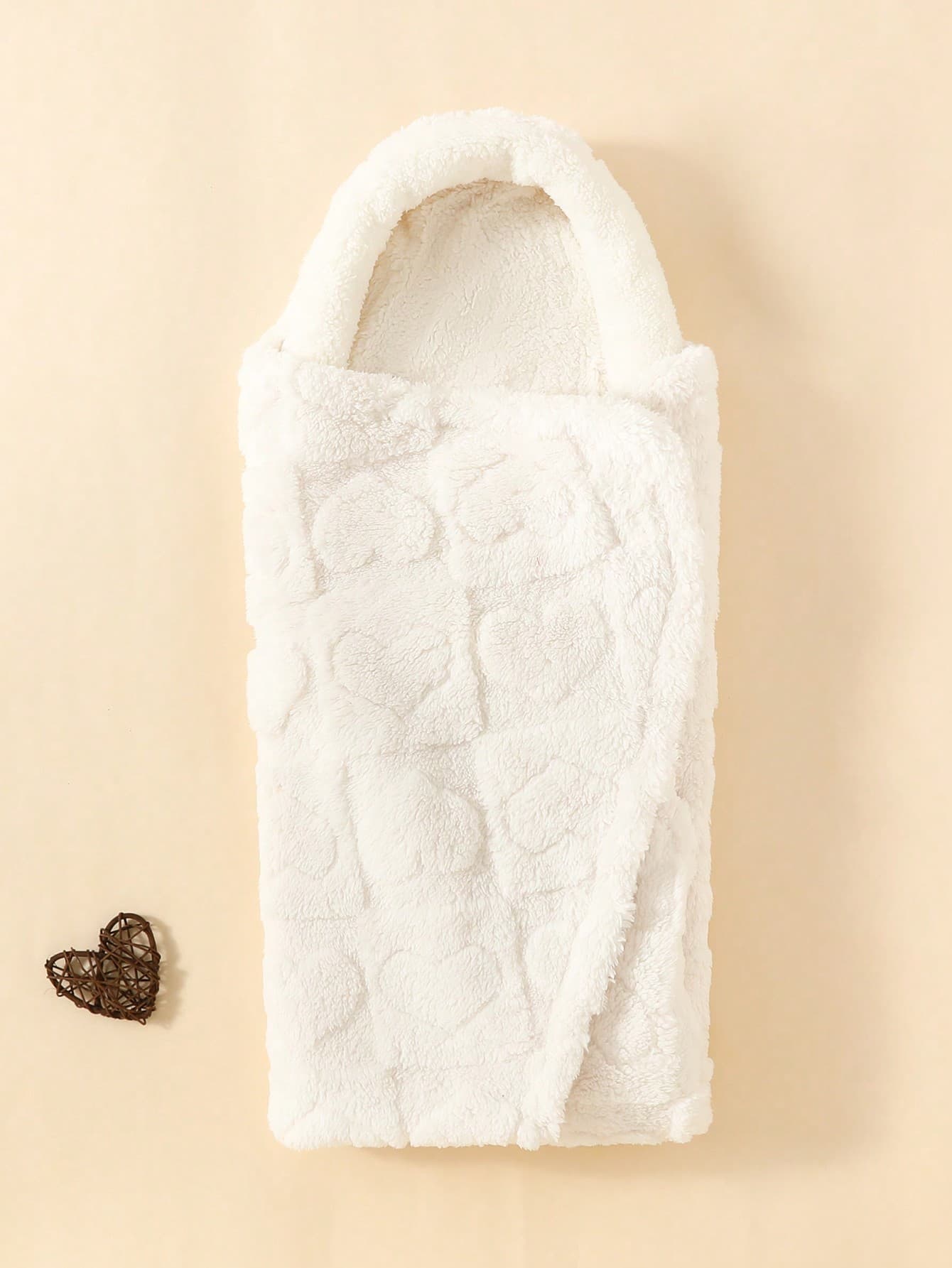 Baby Swaddle Blanket With Heart Pattern