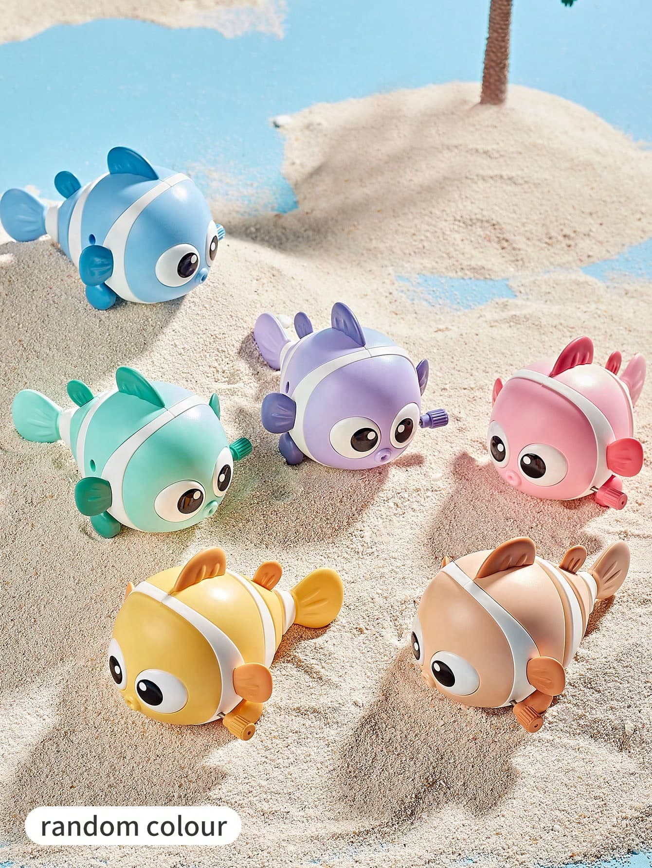 1pc Wind-Up Rocking Animal Swing Toy, Fish Swims Along The Chain, Educational Rocking Toy Suitable For Infants And Toddlers, Ideal Gift For Christmas, Birthday, Thanksgiving And Other Holidays. Color Randomly Assorted.