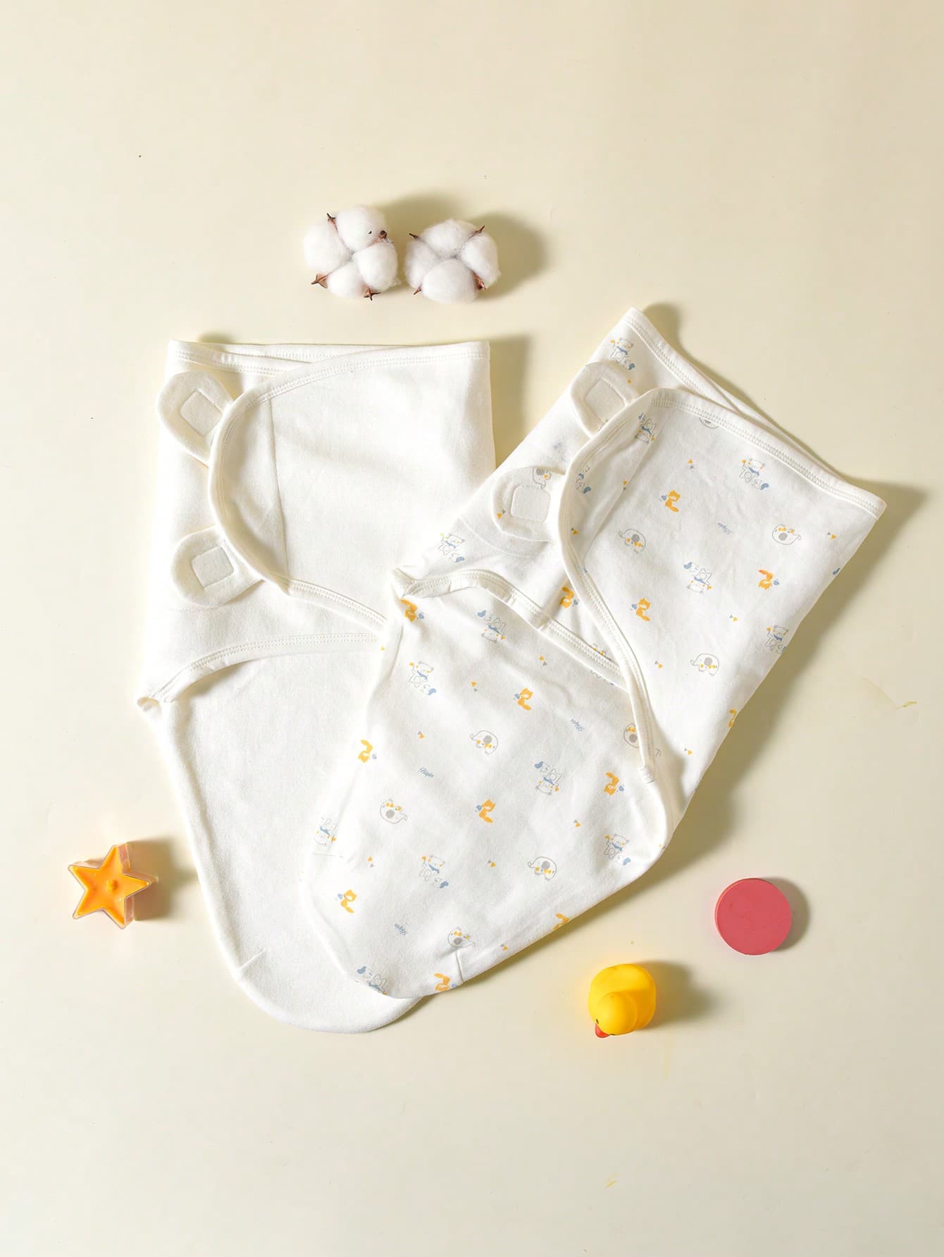 2pcs Baby Anti-startle Swaddle Blankets