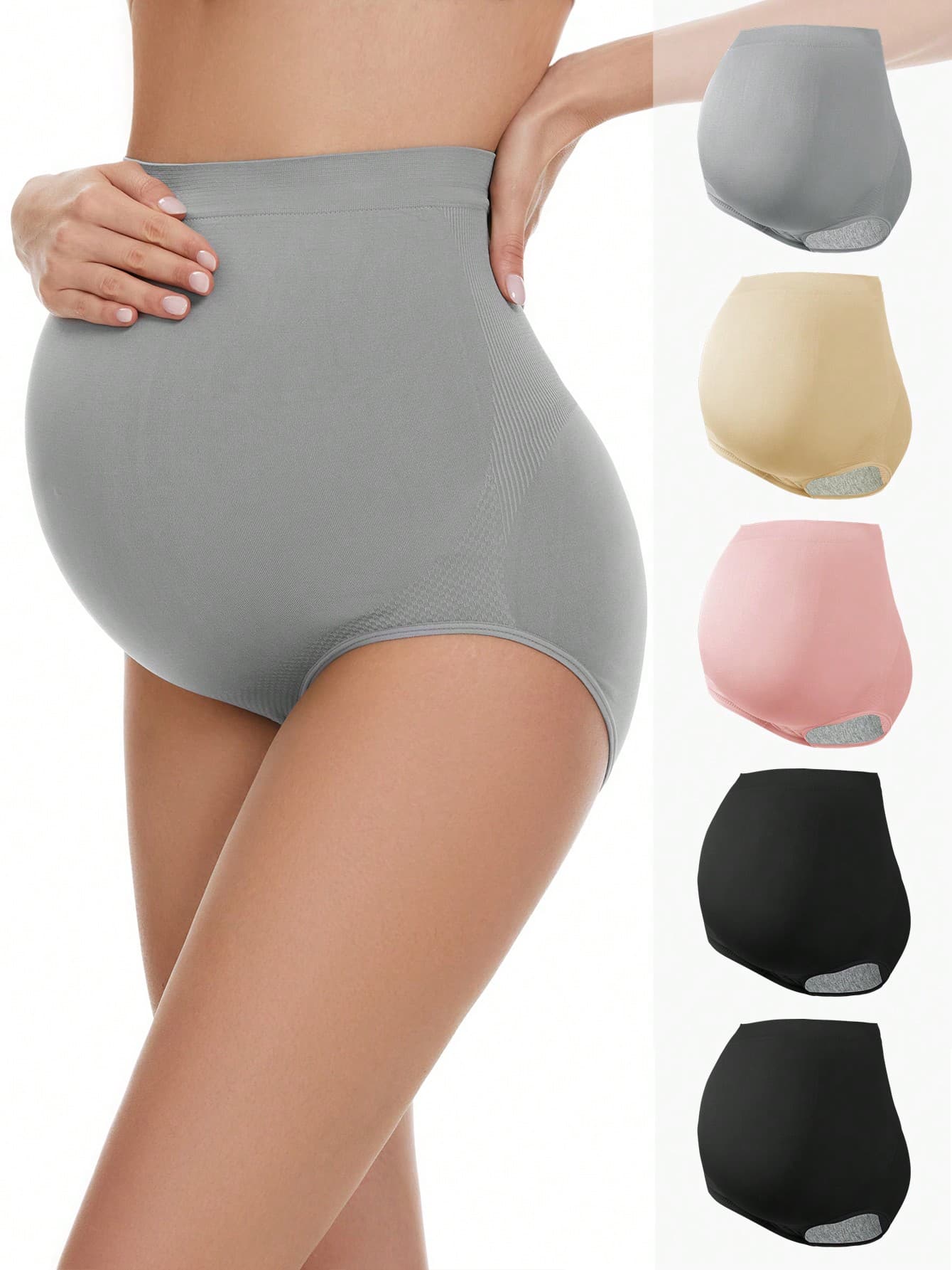 5 High-Waist, Comfortable And Soft Maternity Panties. For Mother