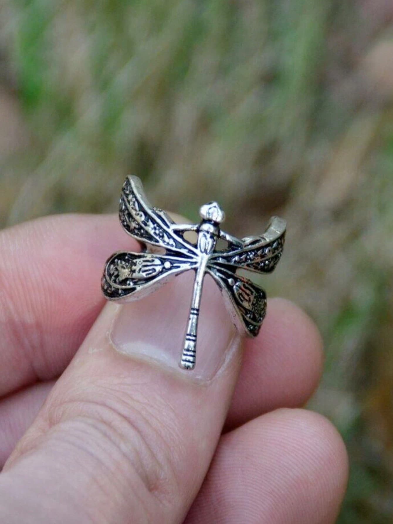 1pc Fashion Vintage Customized Dragonfly Ring For Women, Party Date Princess Bride Wedding Engagement Jewelry Accessory Decoration Valentine's Day Gift