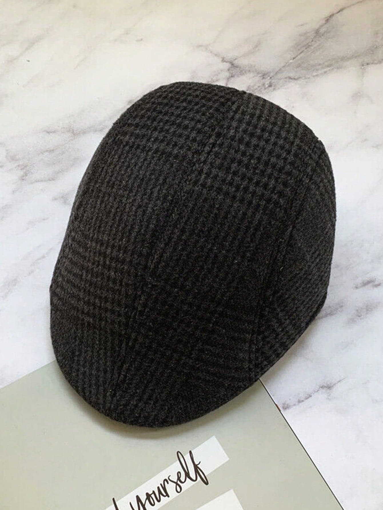 British Style Men's Woolen Octagonal Cap, Painter Hat, Newsboy Cap For Spring And Autumn,Summer,Beach,Holiday,Festival,Travel