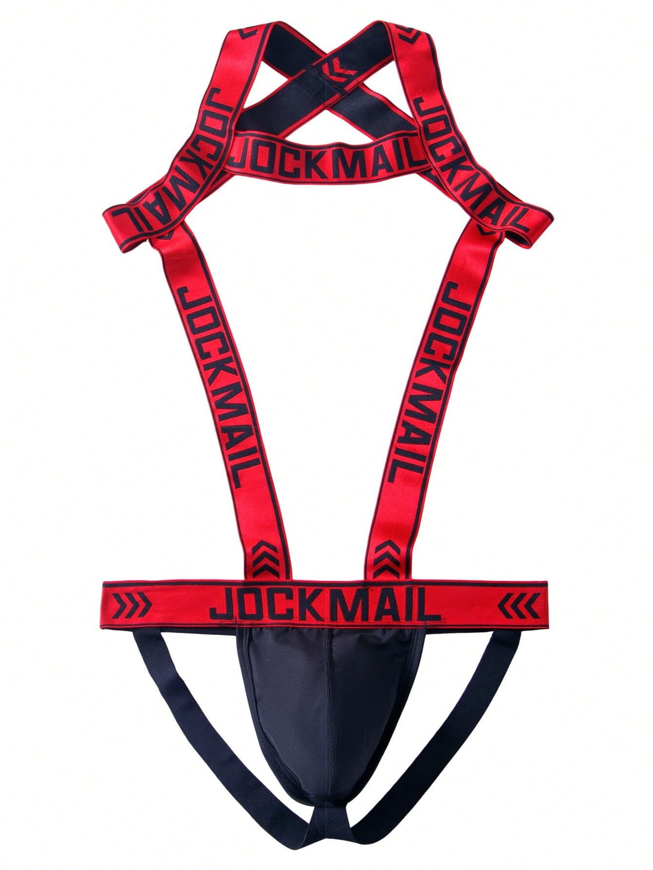 Jockmail One-Shoulder Straps 2-In-1 Jockstrap Underwear For Men, Thongs & Shorts Combined, Suitable For Sport & Temptation Occasions