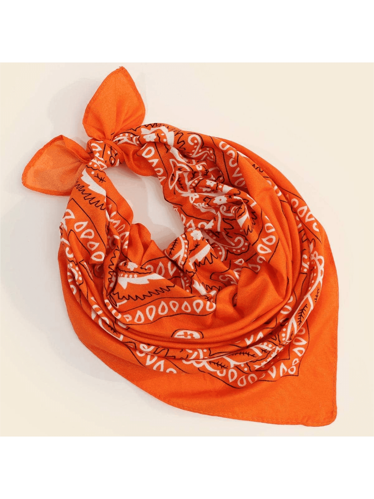 Women's Floral Printed Bohemian Style Square Scarf, Suitable For Everyday Wear