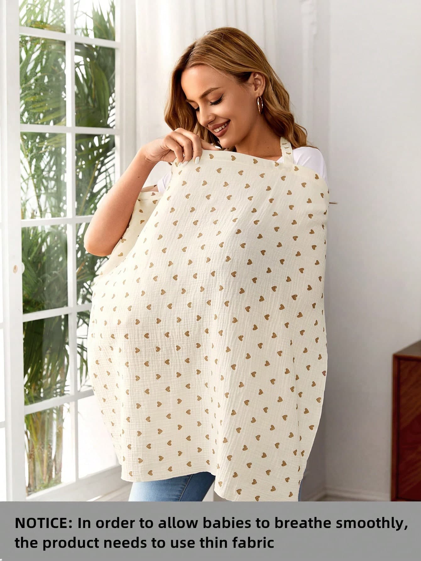 Soft And Breathable Printed Nursing Tank Top For Mothers, Spring/Summer