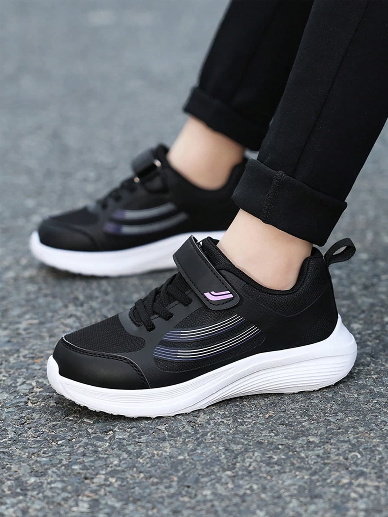 Girls' Sports Shoes 2026 Spring New Mesh Breathable Casual Shoes For Big Kids, Lightweight Soft Sole Running Shoes