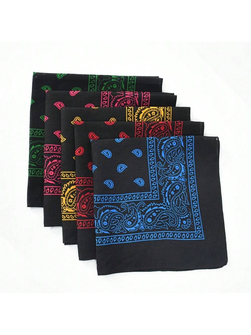 Bohemian Style Paisley Print Sweat-Absorbent Headband, Denim Headscarf, Unisex, Ideal Choice For Fashionable Styling