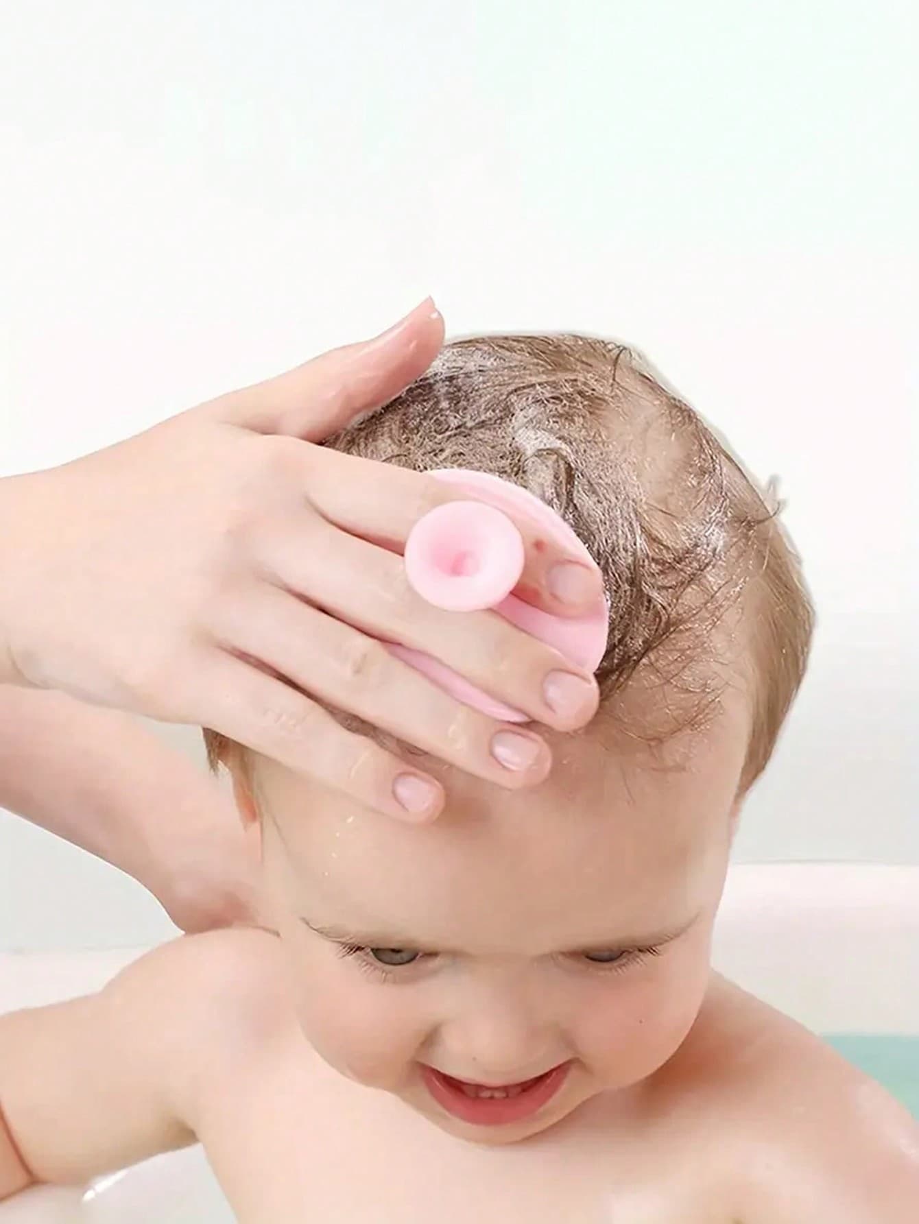Baby Bath Brush, Cradle Cap Silicone Massage Scrubbers Exfoliator | The SkinSoother Baby Essential For Dry Skin, Eczema
