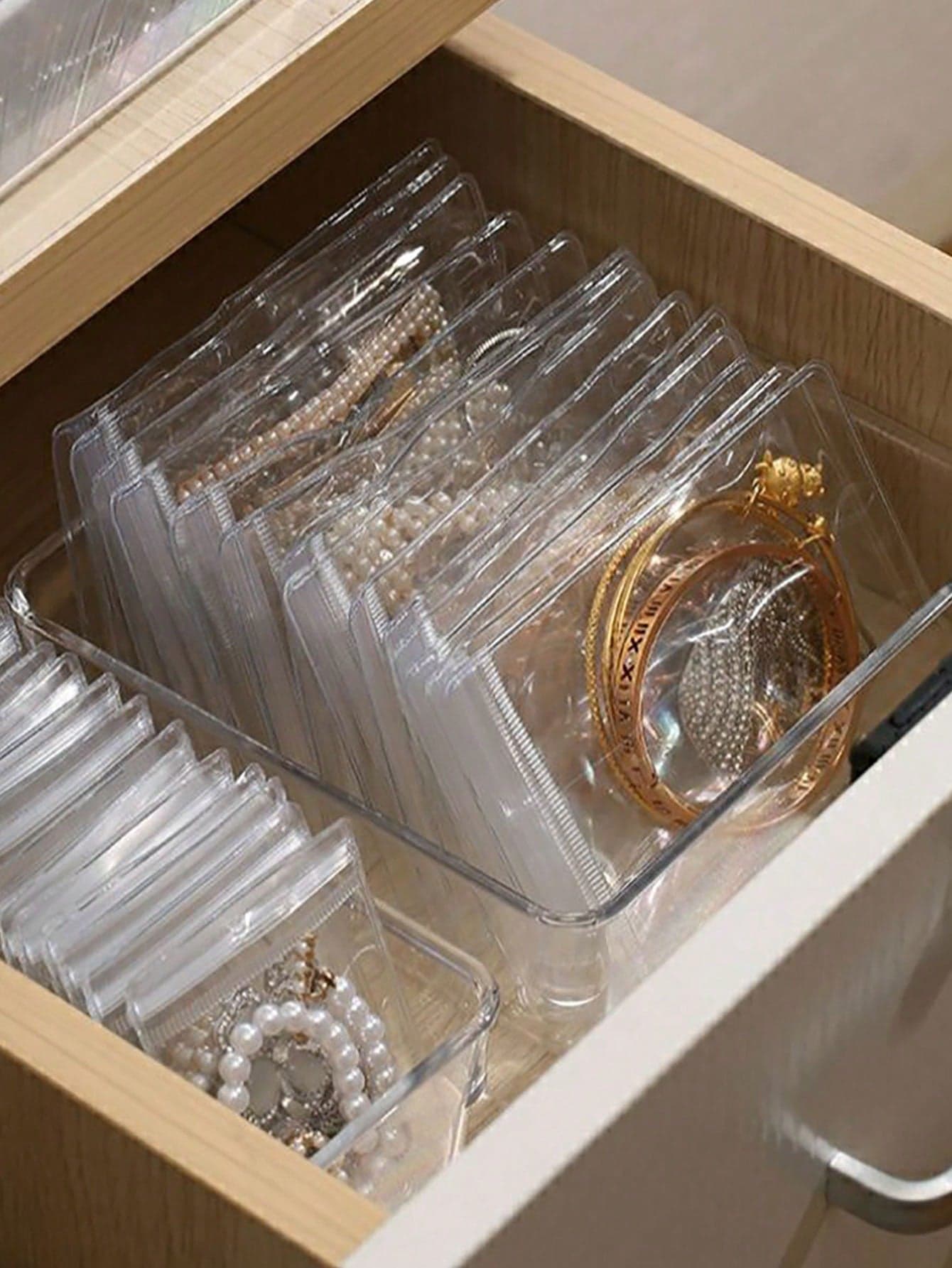 100/30/10pcs PVC Anti-Tarnish Transparent Jewelry Zipper Bags, Anti-Oxidation Small Zipper Pouches For Earrings, Necklaces And Jewelry