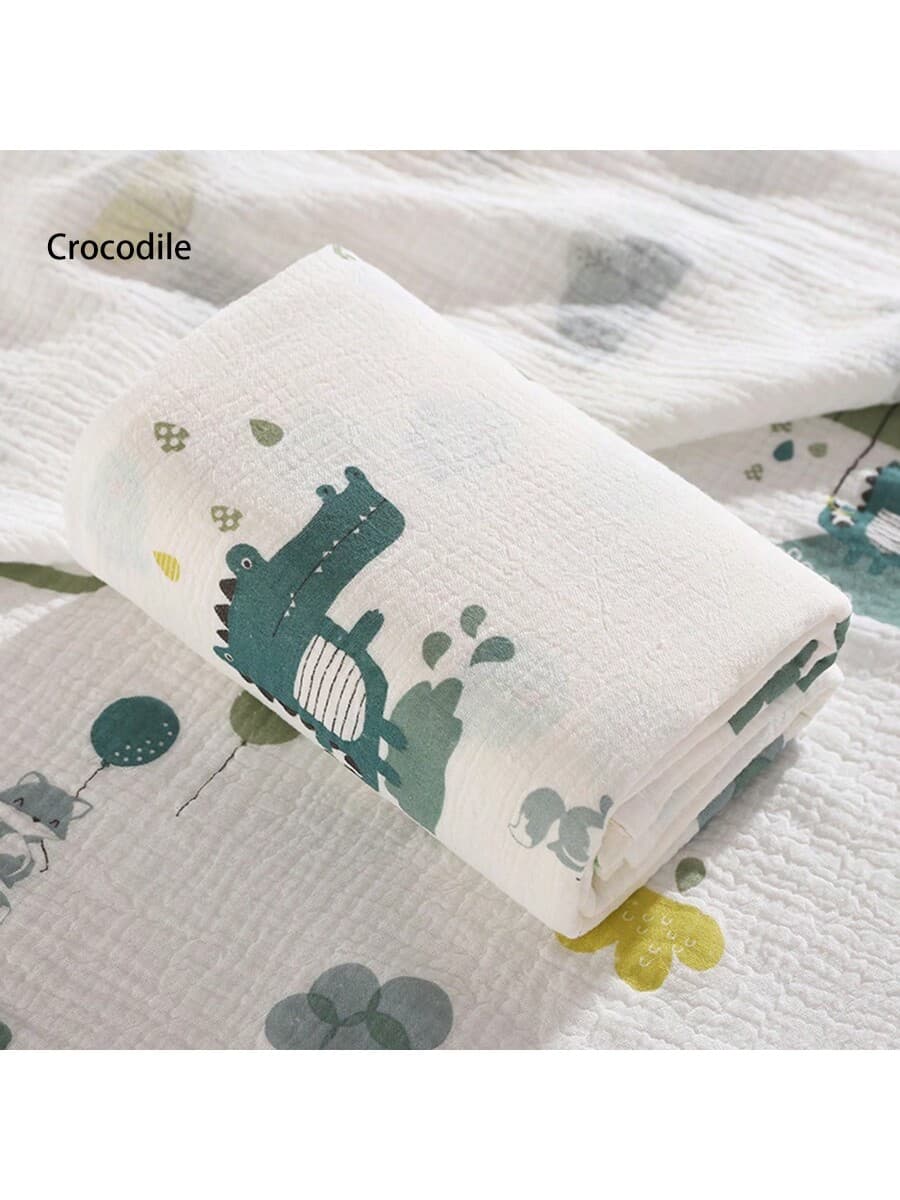 1 Pc Baby Swaddle Towel, Bath Towel, Crepe Fabric, Soft And Skin Friendly Love Valentine