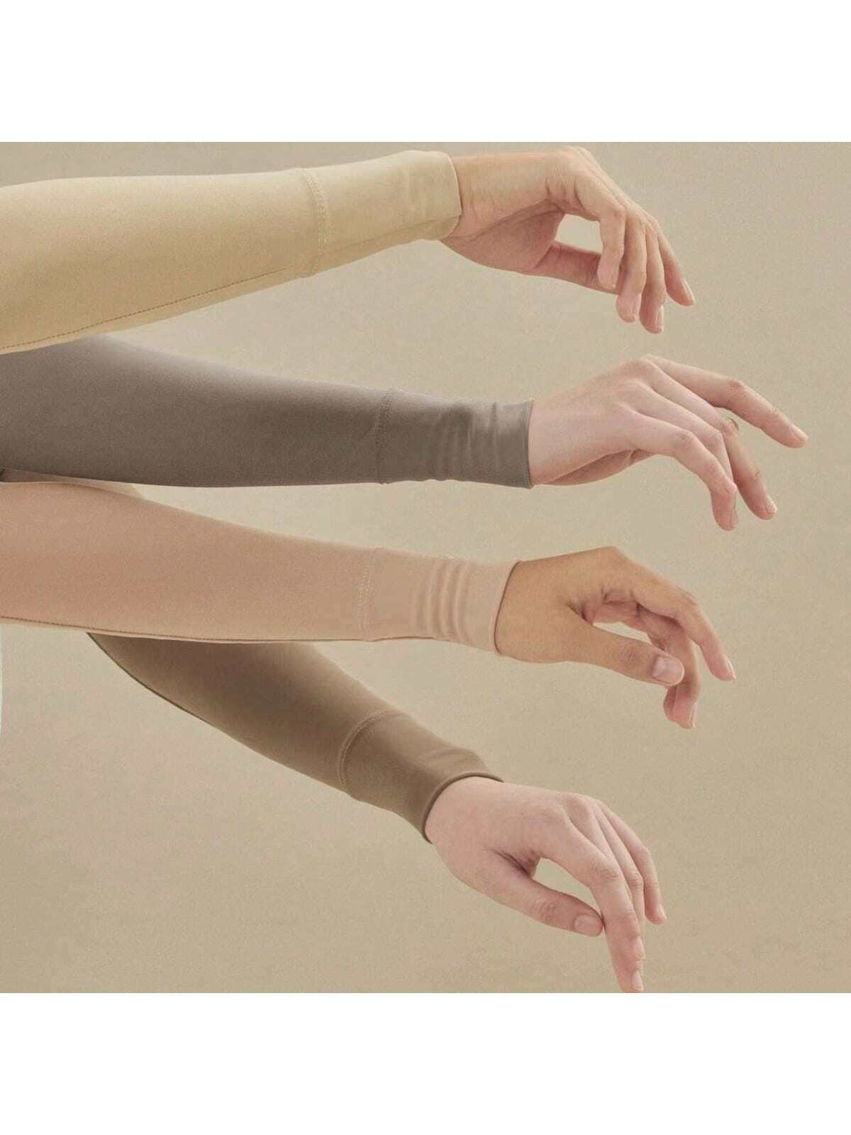 New Soft Skin-Friendly Elastic Modal Base Sleeves For Women To Prevent Exposure And Sun Protection Arm Cover Ice Sleeves A Pair Accessories Women