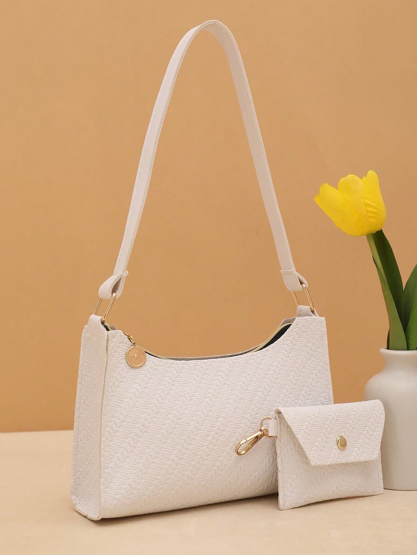 Multipurpose Large Capacity Underarm Bag Casual Shoulder Bag Combination, School Supplies, School Bag, School Handbag, School Bag Set, School Tote Bag, School Bookbag, Back To School Bags, Waterproof, Lightweight, Portable, Business Casual, Suitable For Teen Girls Women College Students, White-Collar Workers, Work , Business, Commute, Holiday