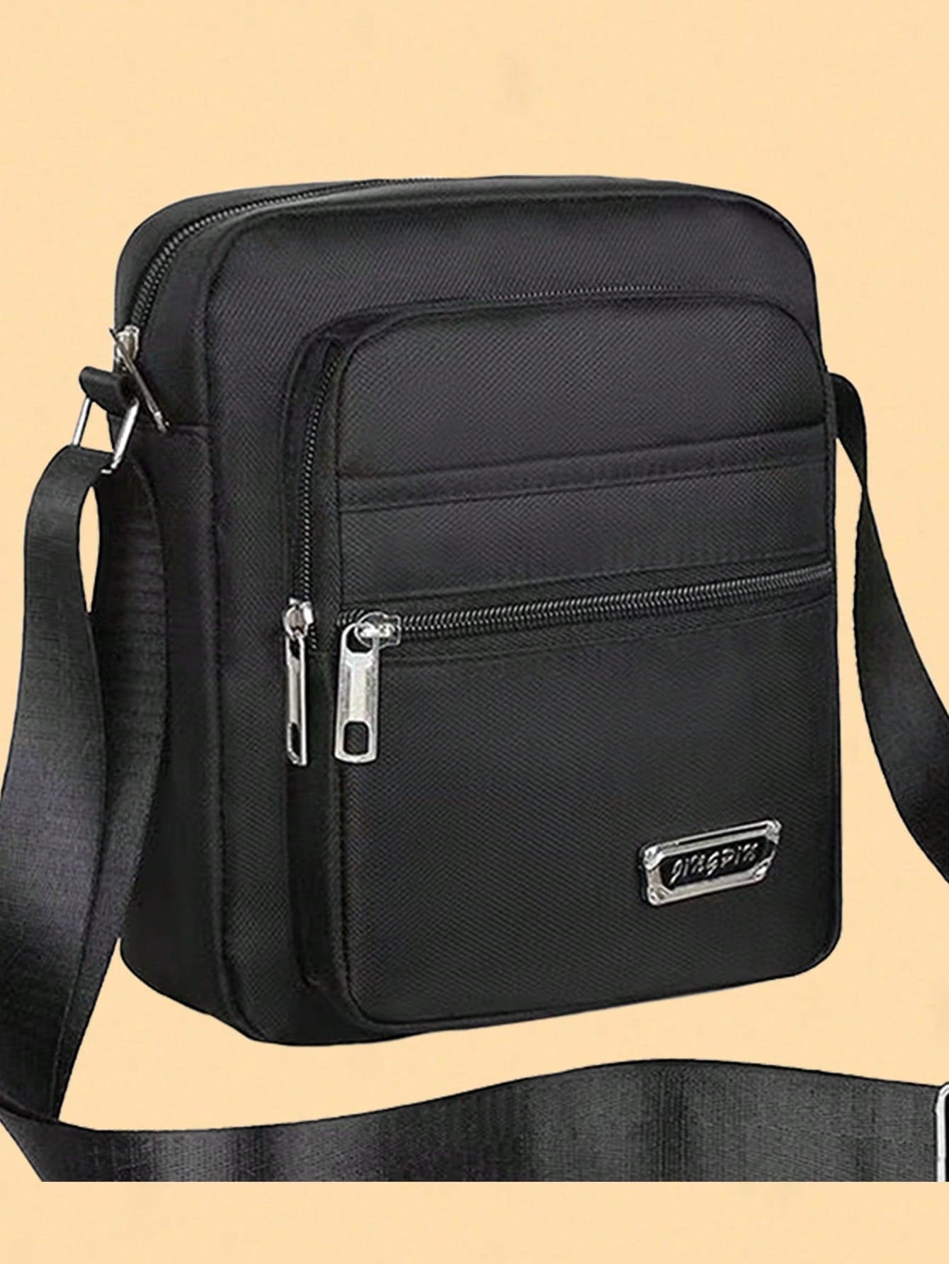 1pc Zipper Closure Men's Handbag New Style Fashionable Crossbody Bag Small Square Bag, Can Be Carried On Shoulder, Crossbody, Hand-Held, Shoulder Strap Adjustment Buckle, Practical Pull Head, Waterproof And Wear-Resistant, Sufficient Capacity, Suitable For Daily Use, Valentine's Day Gift Summer Summer Bag Springbreak Vacation Bag Pack Shoulder Bag Cross Body Bag School Supplies Purse Sling Bag Small Bag For Men Body Bag For Men Canvas Tote Bag Camera Bag Side Bag Pouch Waterproof Backpack Festival Phone Bag , Valentines Gifts, Work Bag, Easter, Tote Bags For University, Pouch For Phones