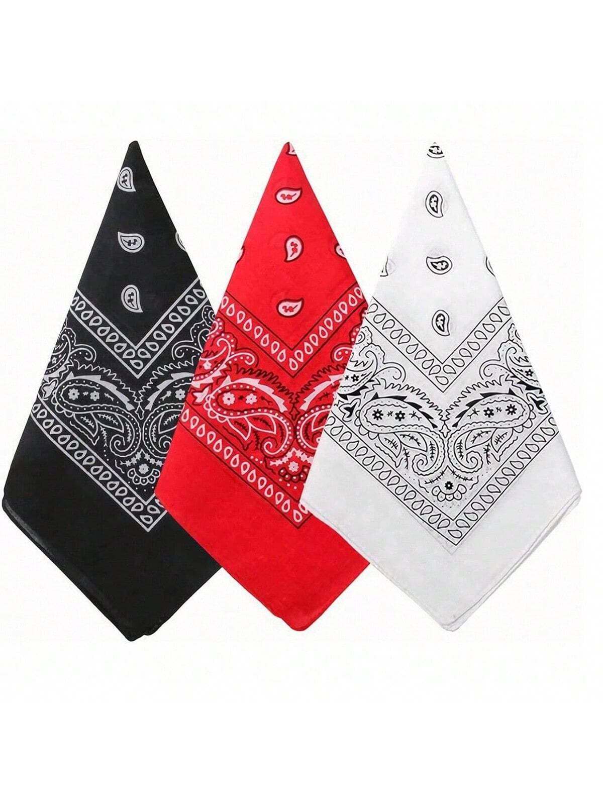 1pc Women's Paisley Printed Greeting Headscarf & Mask Square Scarf Headwear Boho,Gym Hair Band Turban Headband Sweatband, Hairband Fall Winter Hair Accessories For Women For Vacation Outfits Woman Women Bandanas Soft Headwrap Summer Outfits