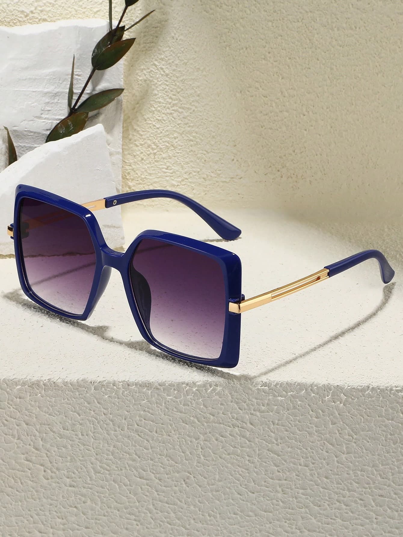 1 Pair Women's Square Personalized Street Style Fashion Glasses, Luxury Fashion Eyewear For Beach, Suitable For Daily Life, Beach Vacation, Outdoor Travel Elegant Outfit For Summer Beach Vacation, Outdoor, Travel