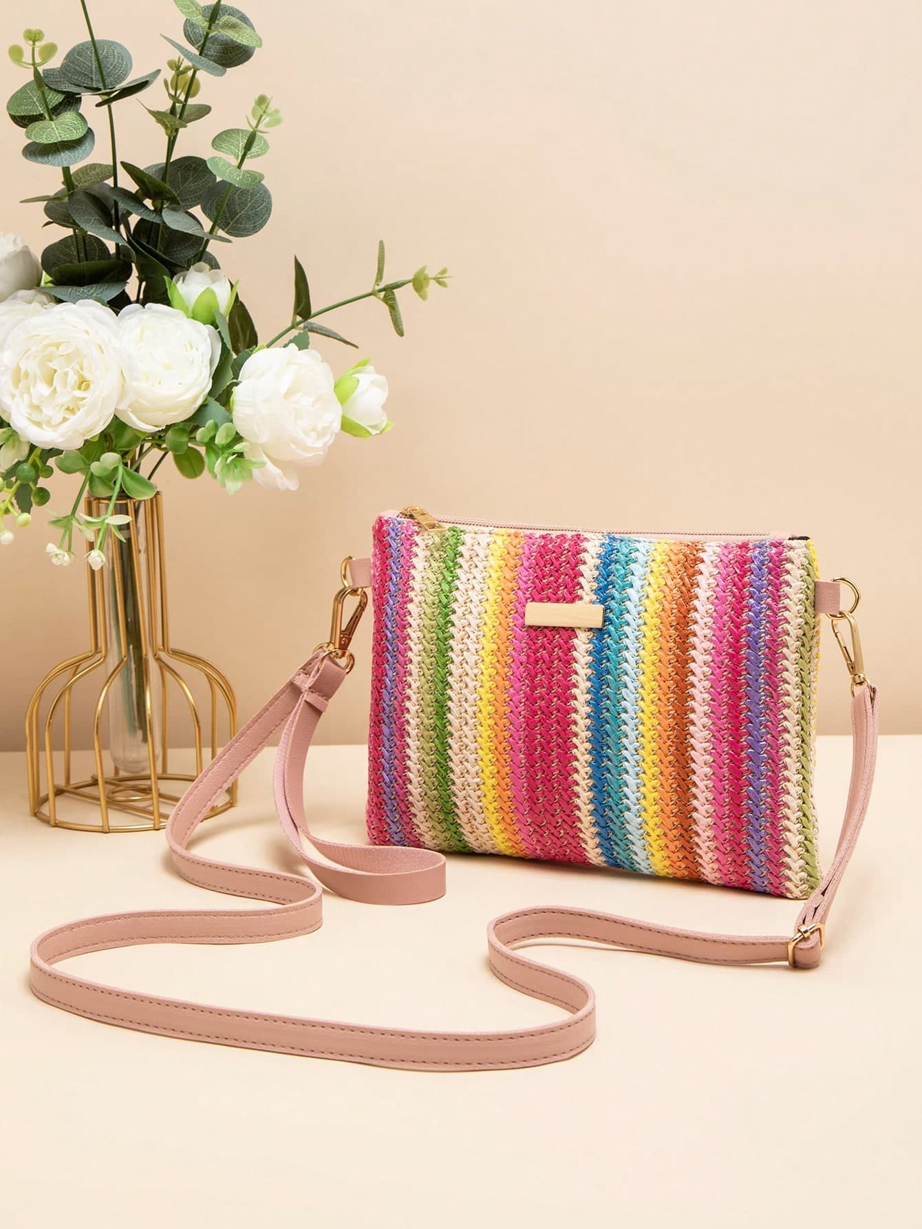 New Spring/Summer Woven Women Shoulder Bag, Wholesale All-Match Casual Handbag, Sweet & Small Crossbody Bag,Straw Bag