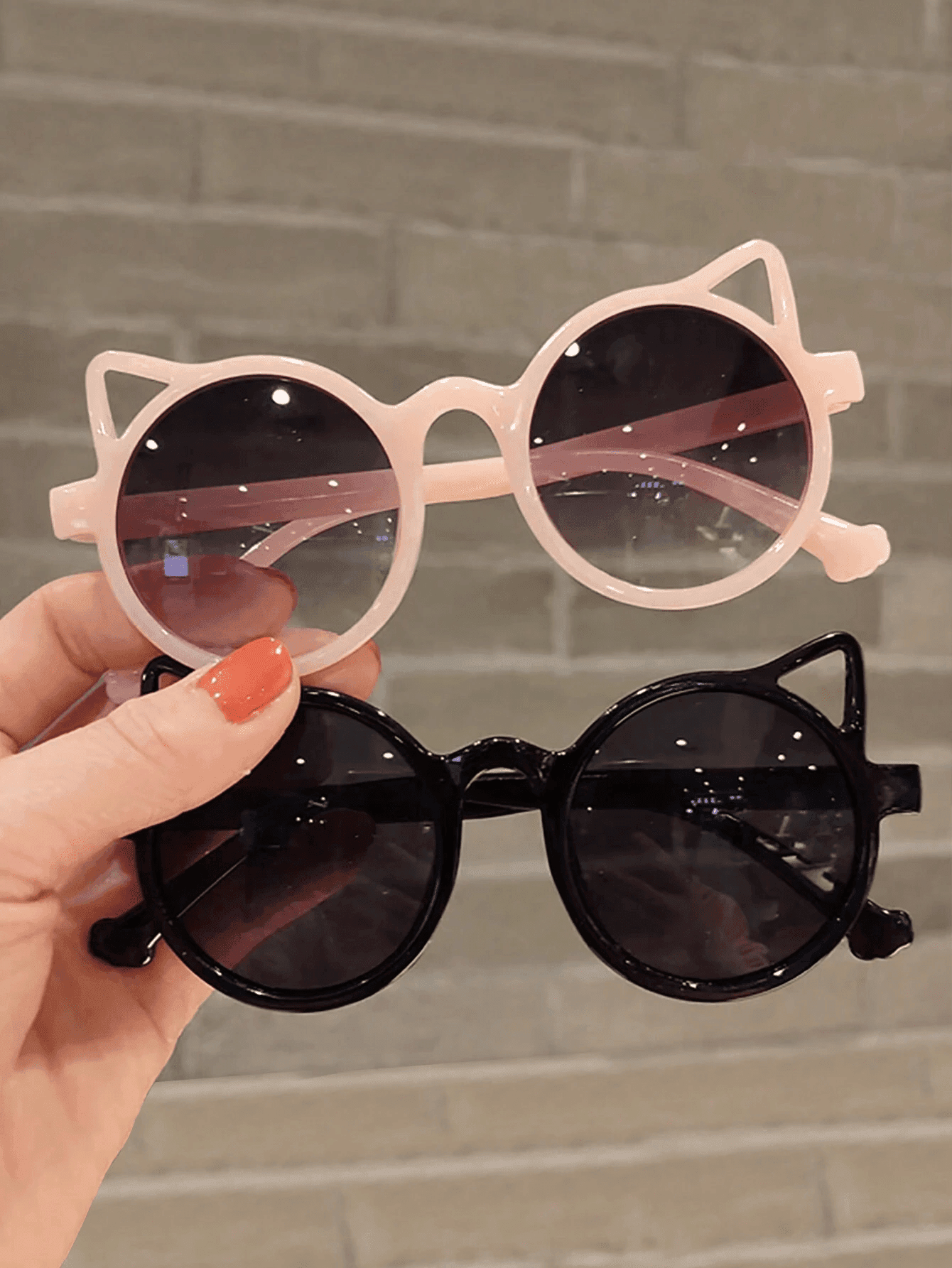 2 Pairs Cat-Ear Glasses For Teenagers, Cute Cartoon Style, Perfect For Parties, Holidays, Carnivals, Birthdays And Christmas Gifts.