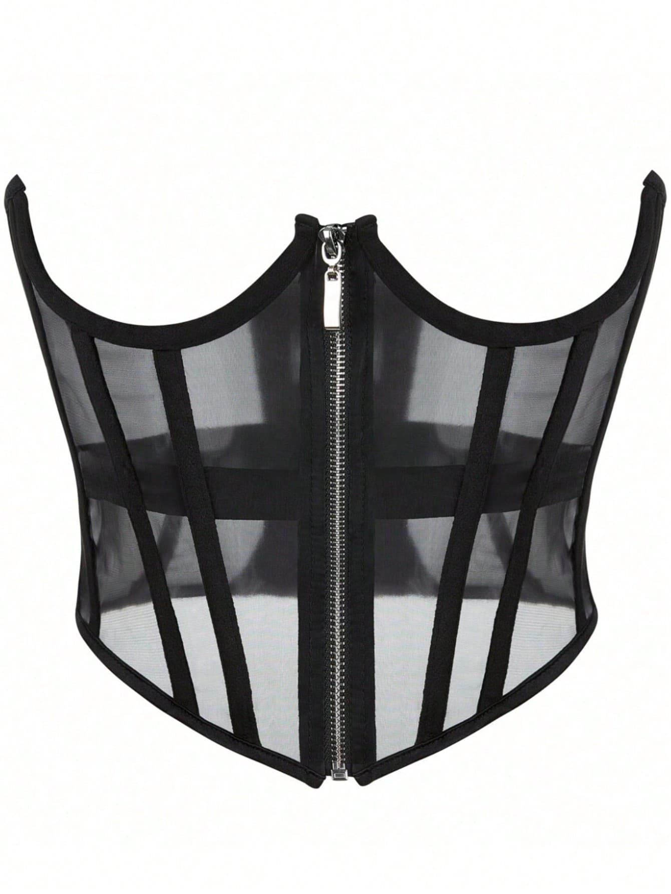 1pc Women's Black Sheer Corset Waist Belt Harness Waist Traineraccessories For Ladies For Dress Western Cowboy Cowgirl Country Wear Vintage Black Belt Women Corset Belt For Dress,Waist Trainer Waist-Shaping For Waist Slimming And Tummy Control Gifts