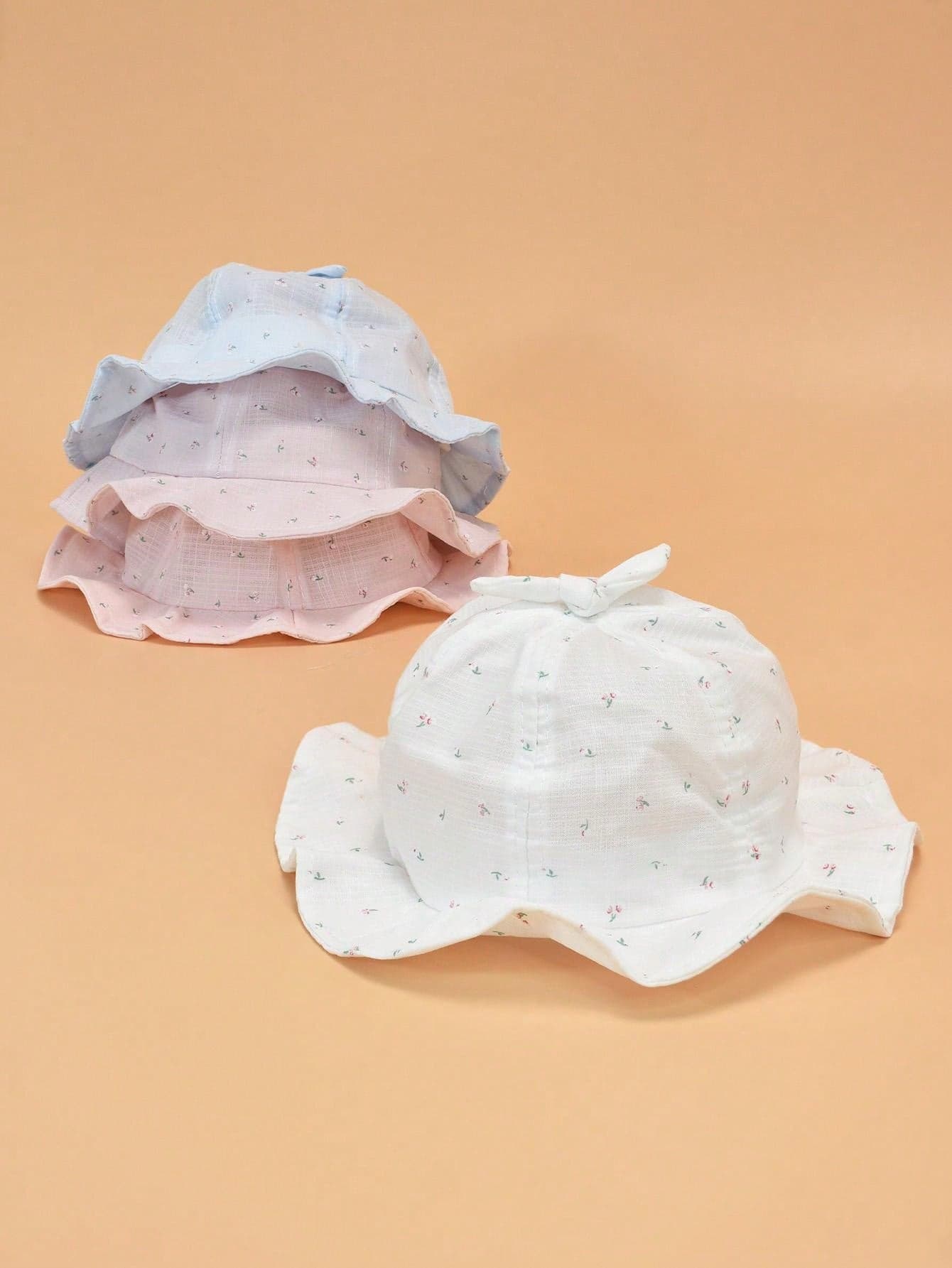 1pc Baby Sun Ion And Windproof Lightweight Bucket Hat With Lace Decoration, Suitable For Daily Wear And Outdoor Activities