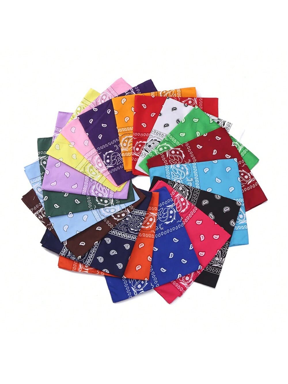 1pc Stylish And Multifunctional Colorful Retro Cute Paisley Floral Scarf Bandana Headband Neck Scarf Bandana
