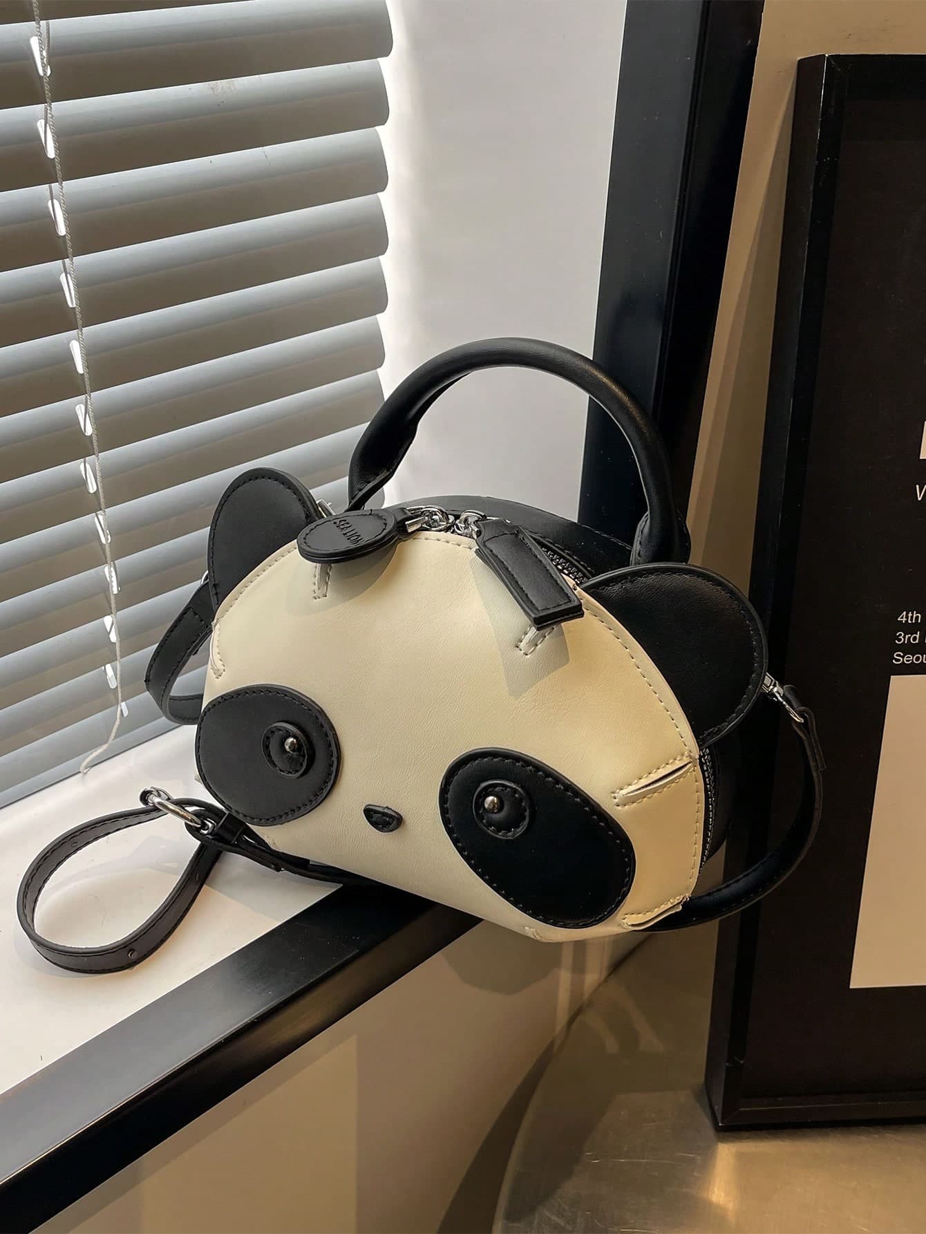 Panda Shoulder Bag, Unique Design, Fashionable And Versatile Cross-Body Bag