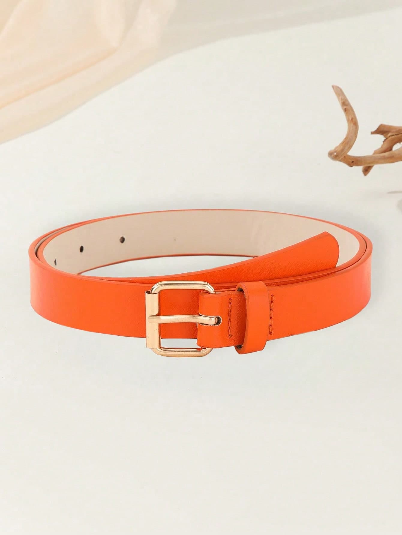 1pc Women's Simple Square Buckle Versatile Waist Belt, Suitable For Dresses, Daily Wear Fall, Autumn,