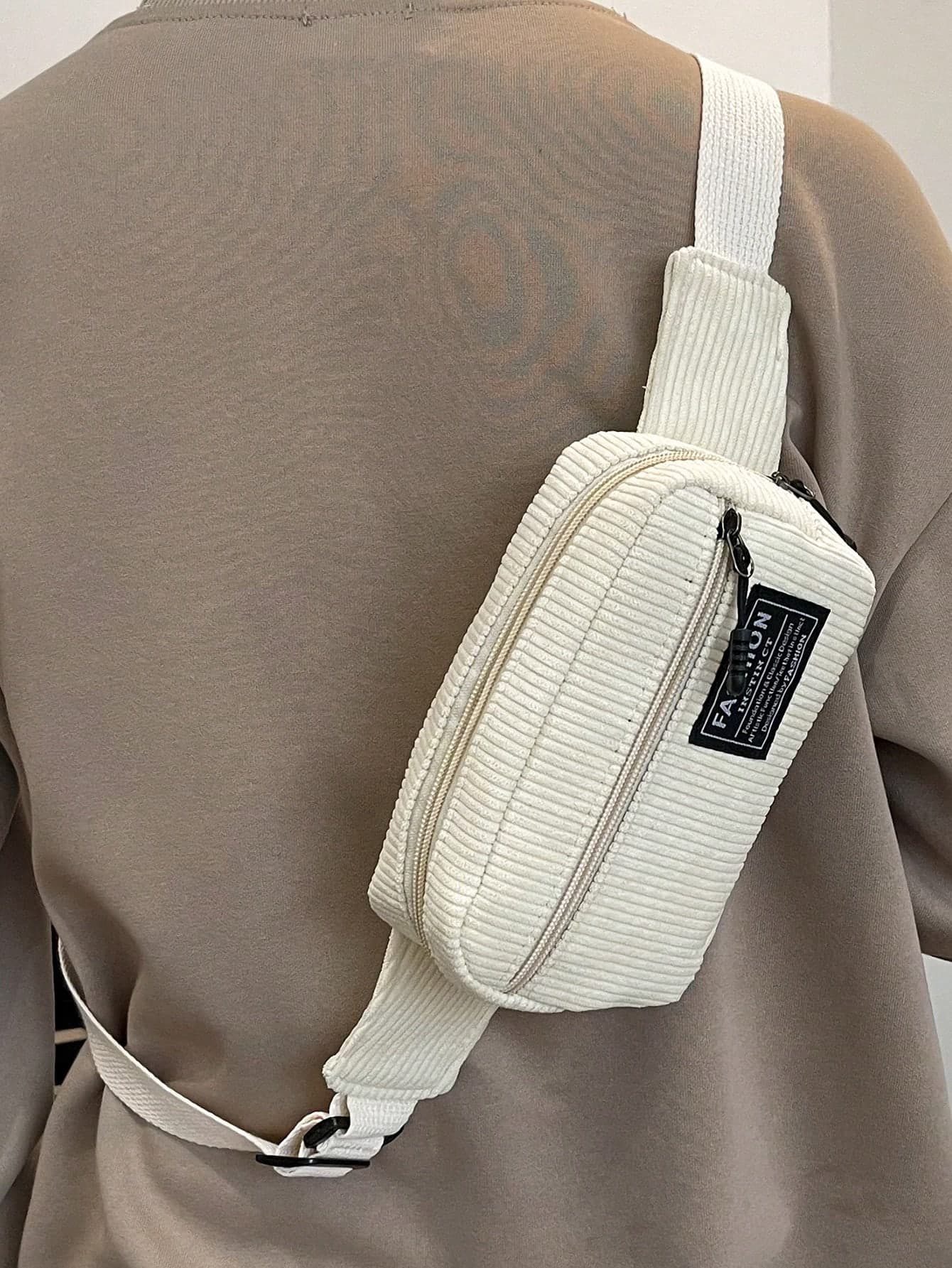 1pc Solid Color Corduroy Fabric Fashionable Sporty Mini Chest Bag, Simple And Versatile Sling Bag Students Commute Gifts Fall Christmas Scream Bag Belt Bag Travel Bag Sling Bag Winter Christmas Gifts Fanny Pack Bum Bag Fashionable Casual Outdoor Thanksgiving Purse Holiday Storage Bag Messenger Bag Shoulder Bag Rider Bag Hiking Large Capacity Multi-Functional Portable Vacation Side Bag Pouch Belt Bag For Men Festival Phone Bag, Thigh Bag, Camping, Easter, Camping
