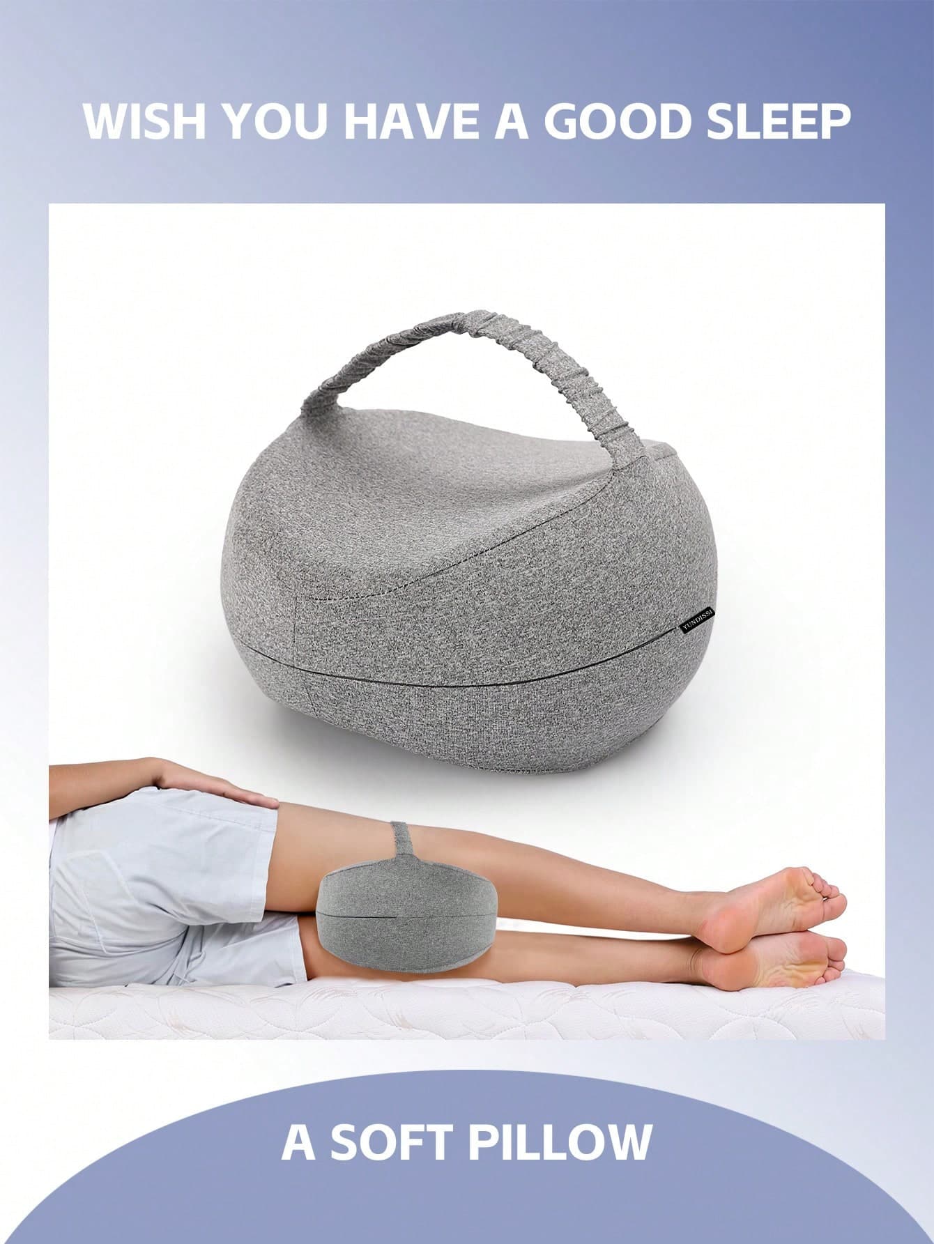 YUNDISSI Memory Foam Knee Pillow, Sleeping Leg Pillow, For Side Sleepers & Women - For Body Shape Keep ,Relax Your Knees, Back, Legs And Hips,Improve Sleep Quality., Bedding, Home
