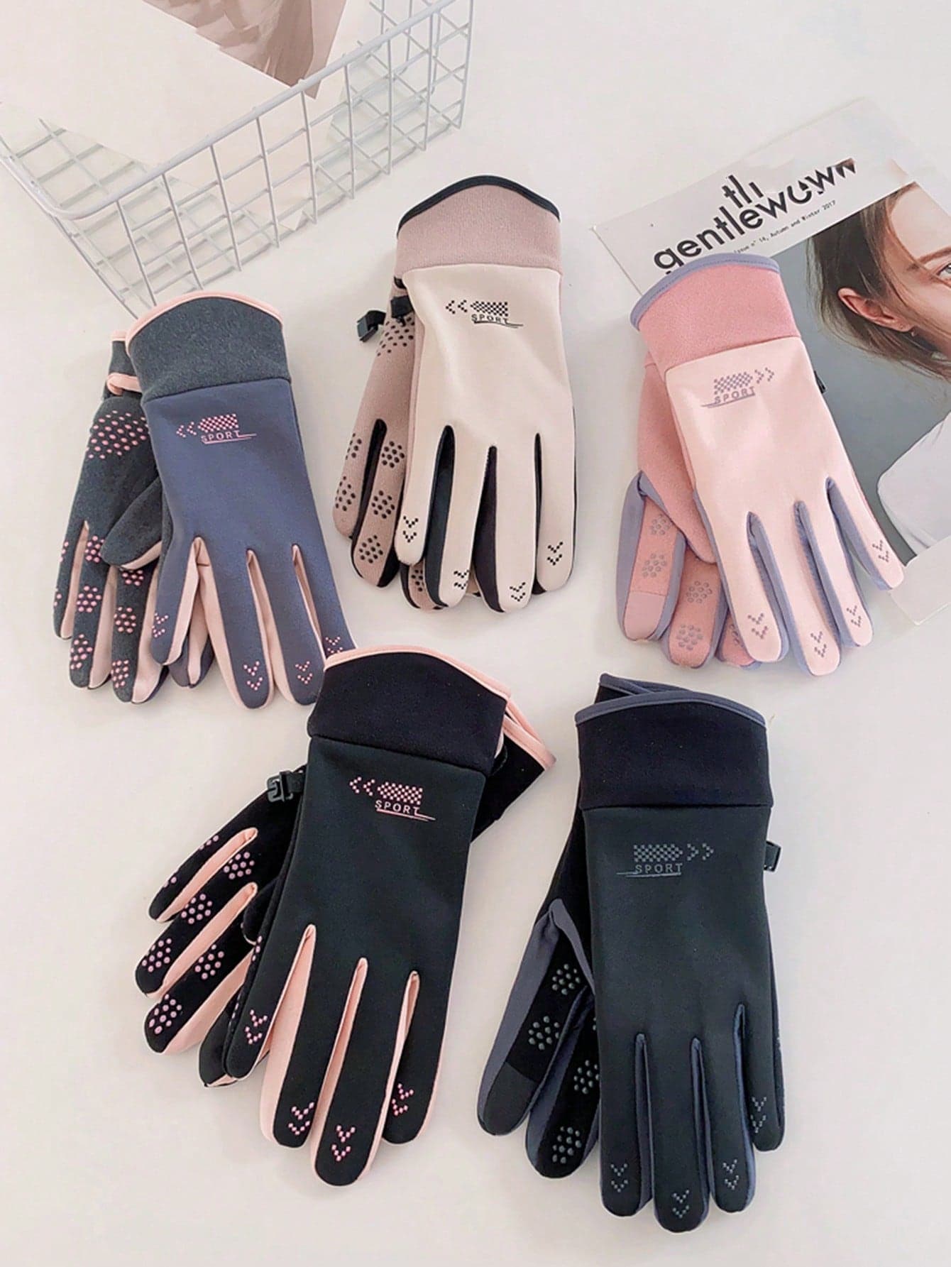 Waterproof Touch Screen Cycling Gloves For Men And Women, Keeping Warm In Autumn And Winter, Lightweight And Windproof For Students Riding Bikes Outdoors, School