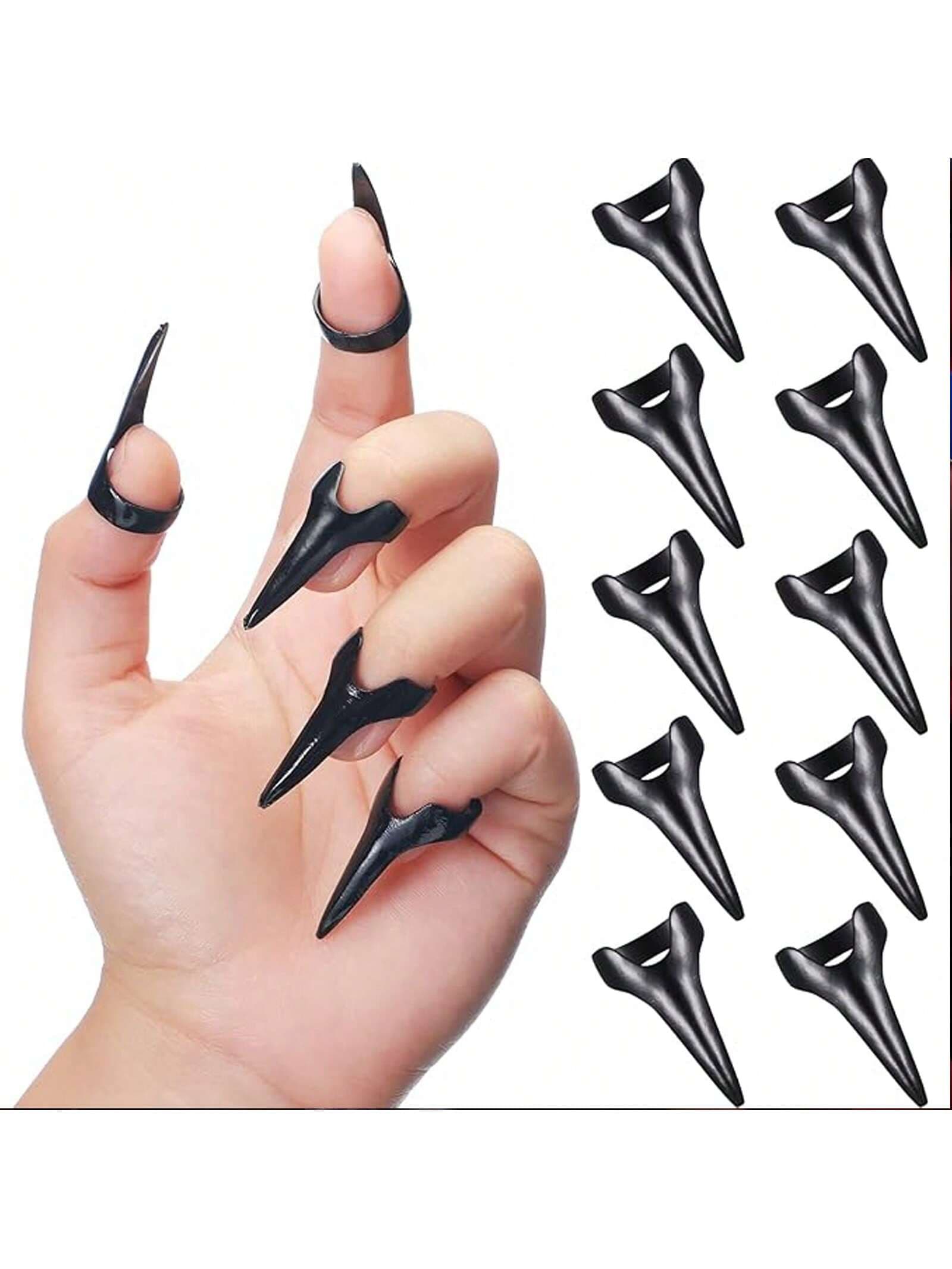 5pcs/10pcs Hair Division Tool Gothic Nail Finger Role-Playing Claw Metal Full Finger Ring, Used For Hair Braiding, Curly Hair Styling, Hair Extensions, Wigs And Hair Accessories, Hair Tools, Hair Products And Accessories For Barber Salon Beauty Back To School, Travel Holiday Essentials, Slick Back Brush, Barber Accessories, Hair Dryer, Hair, Barber, Hair Dryer, Hair Products, Hair Tools, Hair Brush, Hairdressing Equipment, Hairstyle, Hairdressing, Hair, Hair Products, Hair Tools, Hair Stuff, Barber, Barber Accessories, Barbershop, Hairdressing Equipment