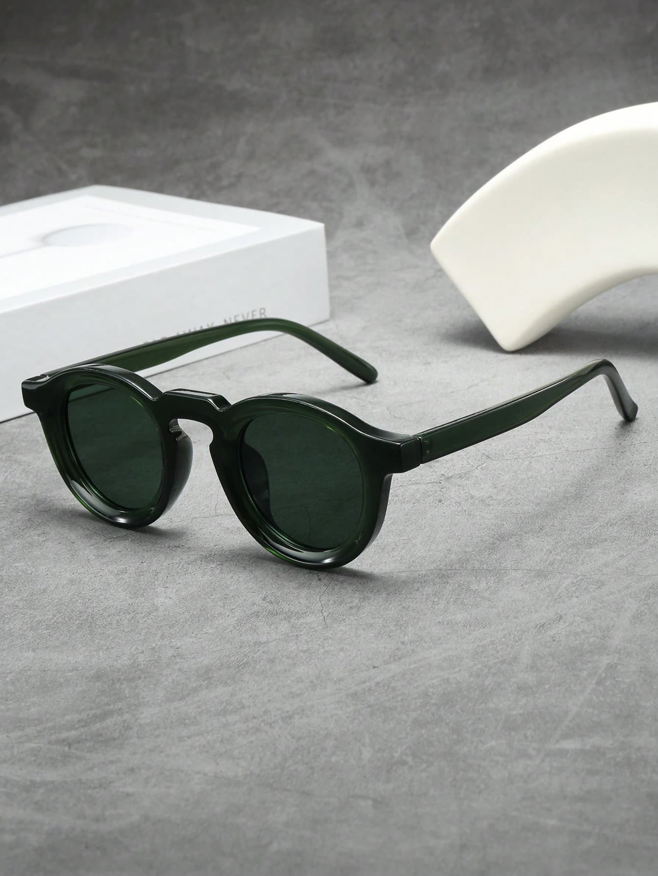 1pc Unisex Vintage Round Frame Fashion Glasses, Simple And Fashionable, Suitable For Driving, Travel, Vacation, Casual, Outdoor Sports, Daily Use For Summer Beach Vacation,Outdoor,Travel