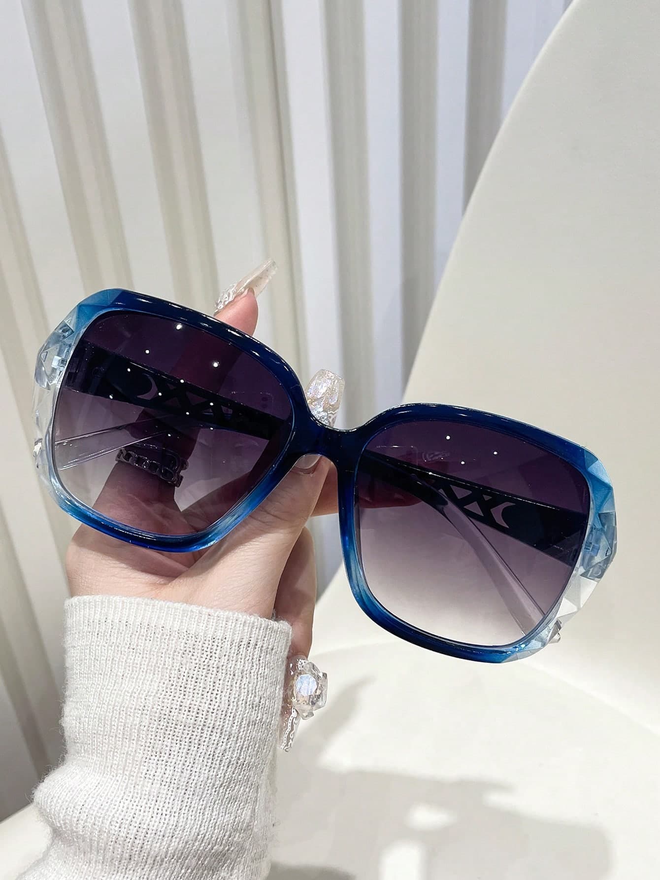1pair Oversized Butterfly Shaped Women Fashion Glasses, Elegant And Graceful For All Seasons Beach Accessories For Women Glasses Shades Basics Fall Winter Women Outfits Clothes Business Casual Gifts Elegant Outfit For Summer Beach Vacation,Outdoor,Travel