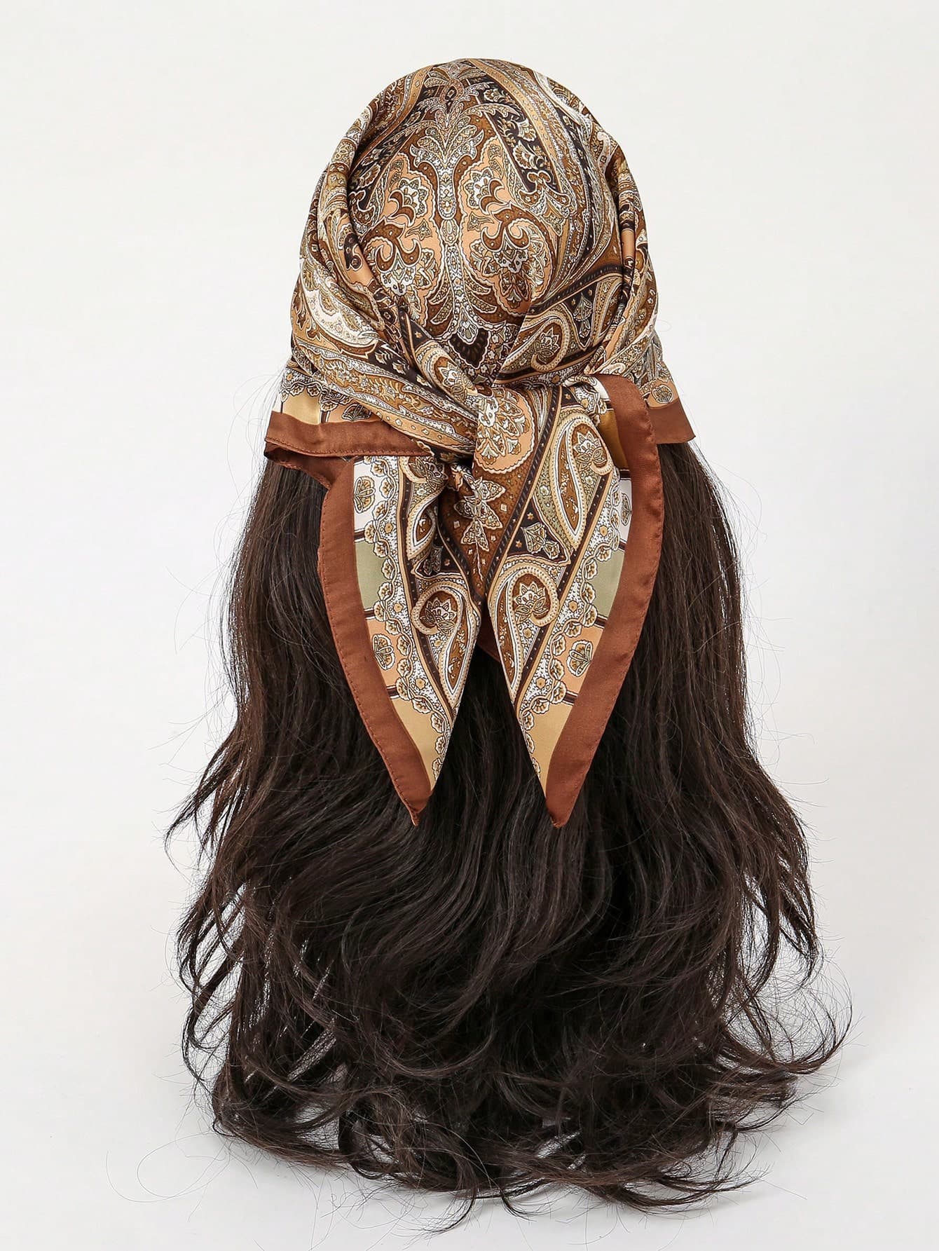 1pc Women Scarf Simple Printed 70cm Square Scarf, New Stylish Bandana For Women, Versatile Waist Tie, Hair Accessory Witch Silk Scarves