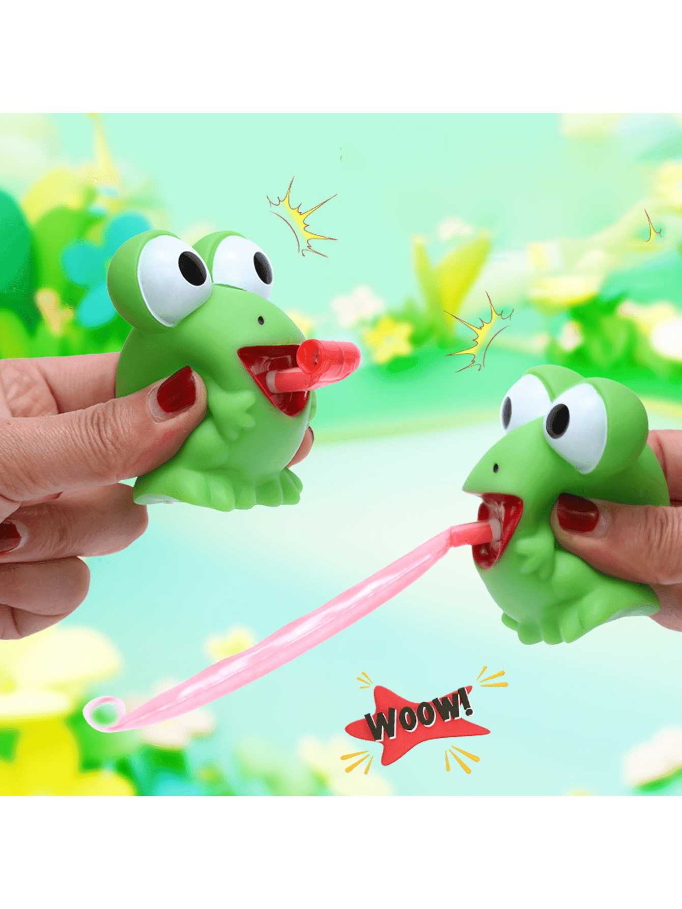1pc Squeeze Frog Toy With Tongue Out, Fun Fidget Sensory Toy, Squeeze Anti-Stress Dinosaur Toy With Sound For Kids,Toy Dinosaurs,One Year Old Toys,Kid Toy,Children's Toys,Toddler Boy Toys,Dinosaur>Fidget Toys For Teenager