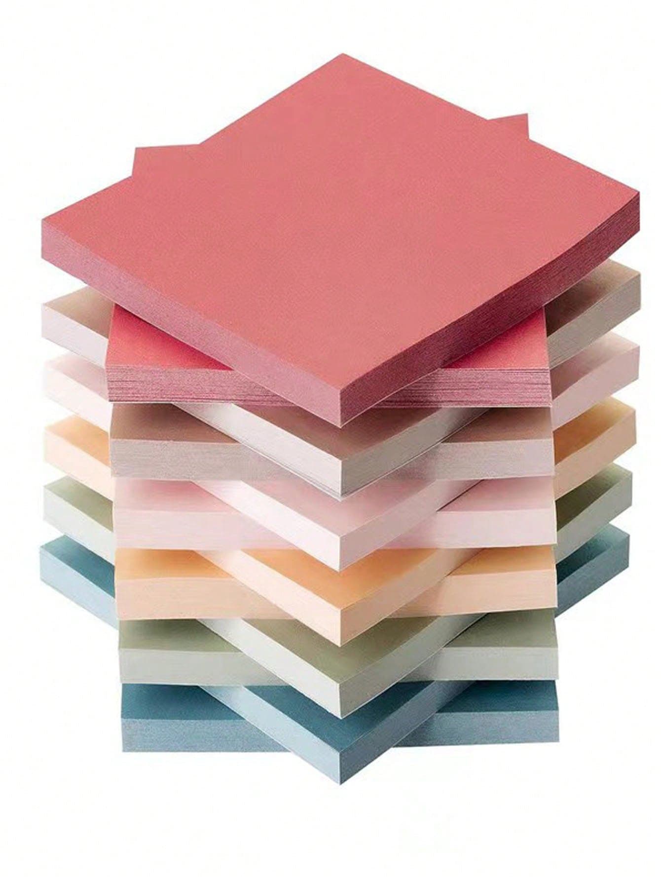 12pcs Multicolor Sticky Notes, 600pcs/12 Notepads, 50 Sheets Per Notebook, Assorted Colors Back To School School Supplies