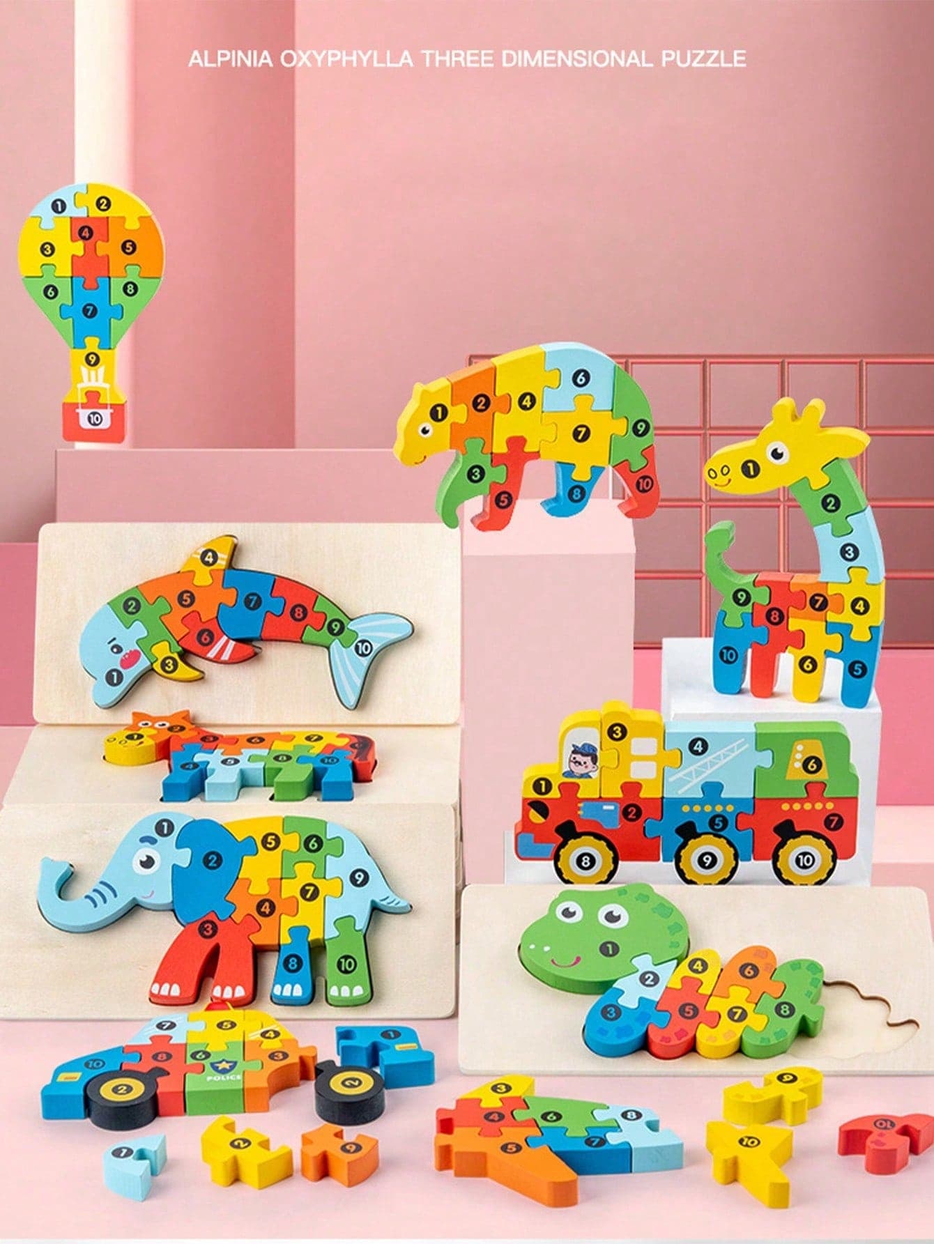 3D Puzzle Building Blocks: An Engaging Way To Promote Cognitive Development In Children! Christmas Halloween Thanksgiving Gifts