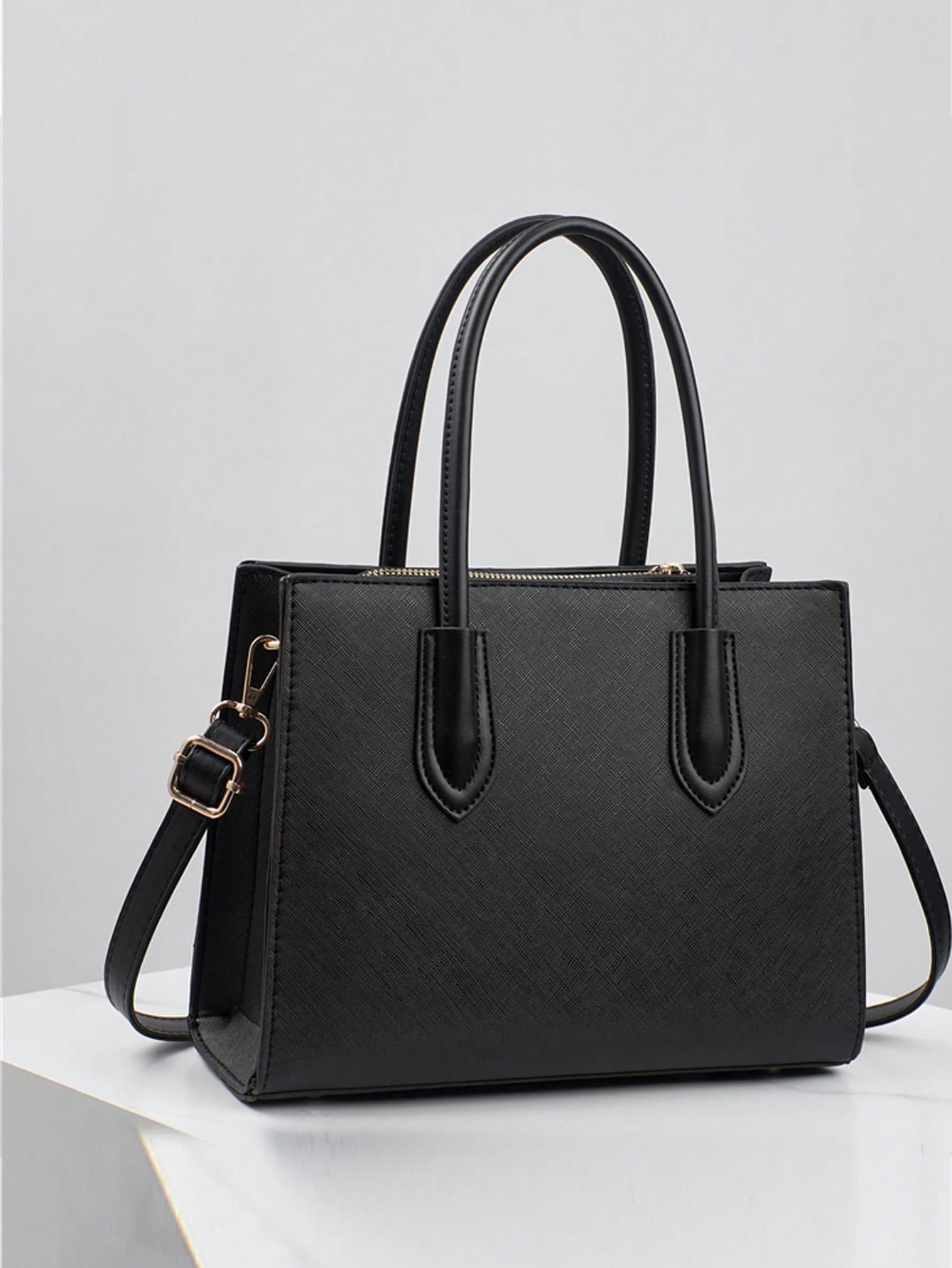 New Solid Color Toothpick Texture Women Small Square Handbag Crossbody Bag Tote Bag Suitable For Travel Shopping Multi-Layer Large Capacity Shoulder Bag, Eye-Catching Work Bags For Women, Best Mother Day Gifts Ever , Mum Gifts