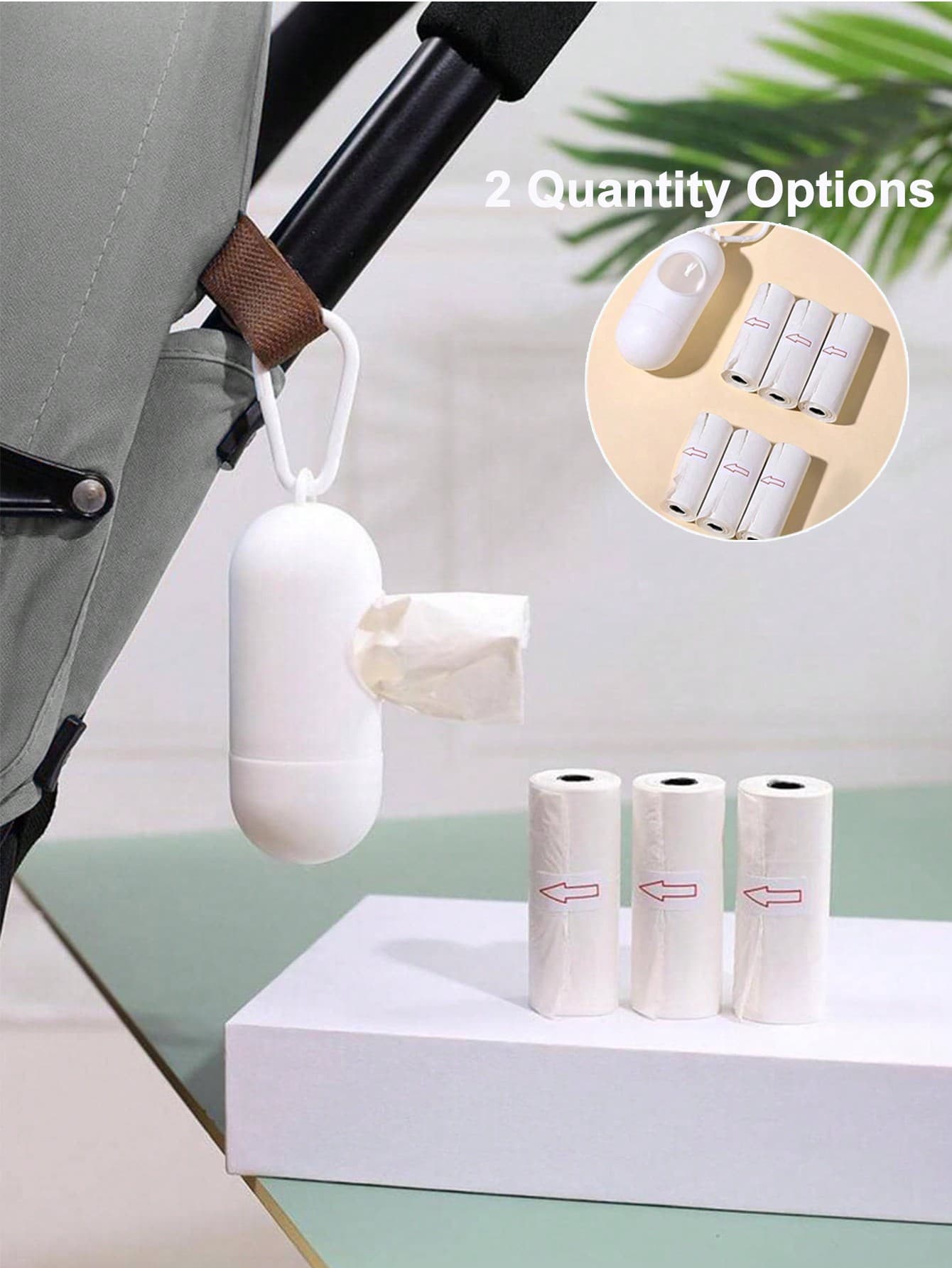 1box+45pcs Bag/1box+90pcs Bag/150pcs Bag Baby Stroller Portable Trash Bag Holder And Plastic Bag Dispenser