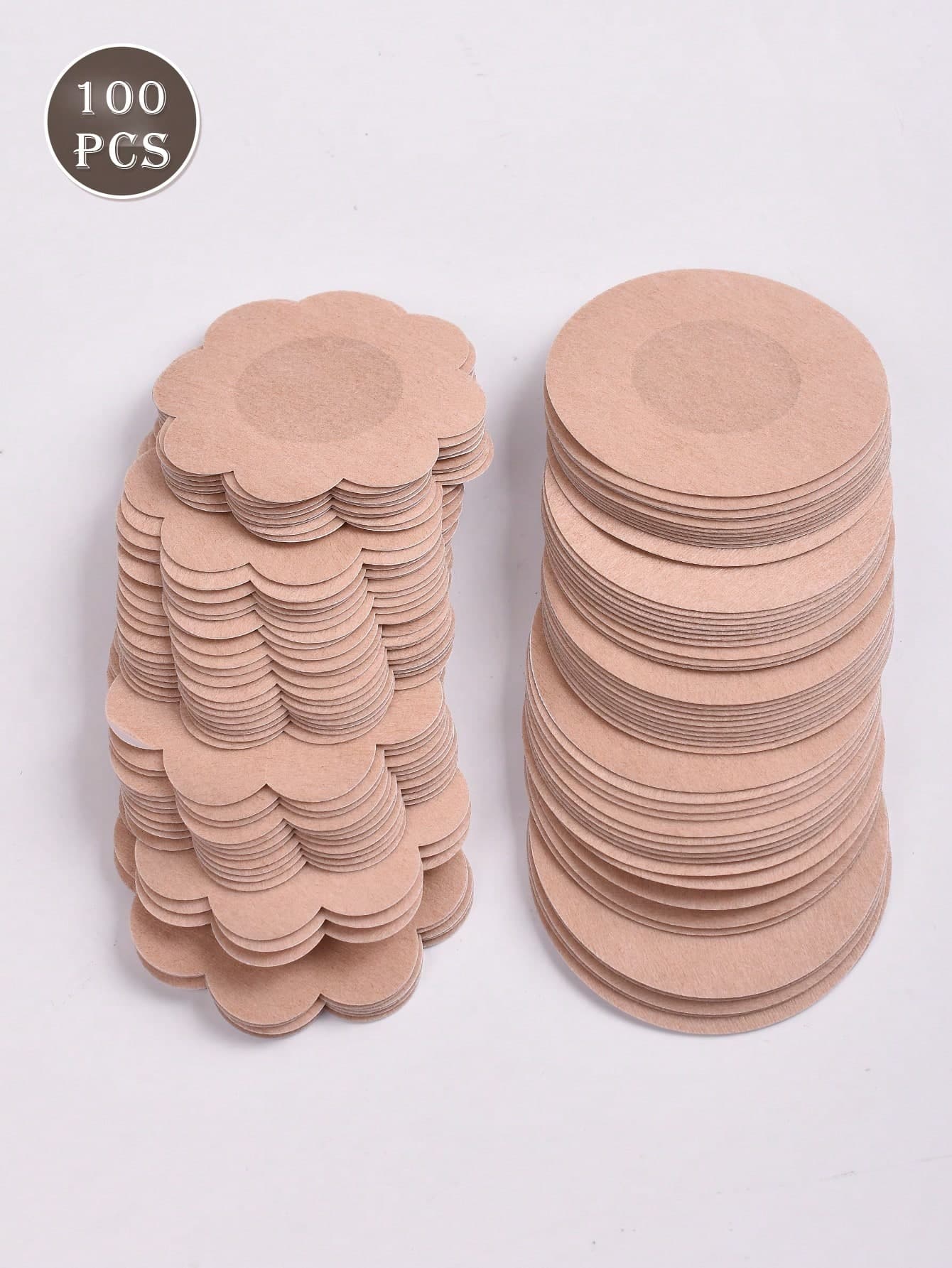 100pcs/Pack Disposable Nipple Covers, Seamless Breathable Self-Adhesive Invisible Bra, Women's Lingerie Accessories, Low-Cut Evening Dress, Bra, Lingerie Accessories, Anti-Exposure Nipple Covers, Wedding Photography Supplies, Wedding Dress Accessories