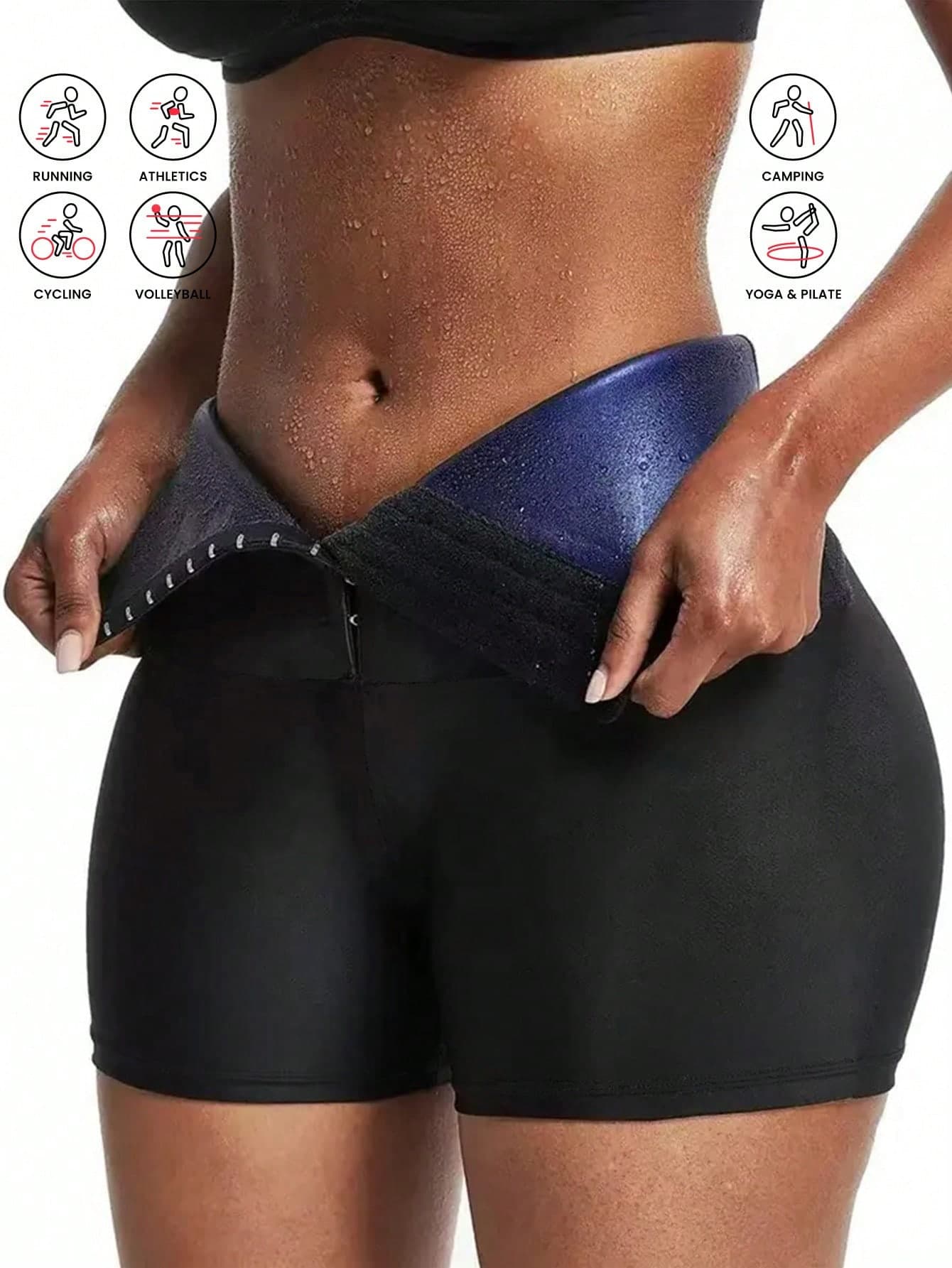 Women's High Waist Butt Lifting Sports Shorts, Butt Lifting Shaping Leggings, Women's Slimming High Waist Sauna Tight-Fitting Sports Shorts & Leggings, Yoga Fitness Skinny Pants, For A Perfect Figure Gym Accessories Spring