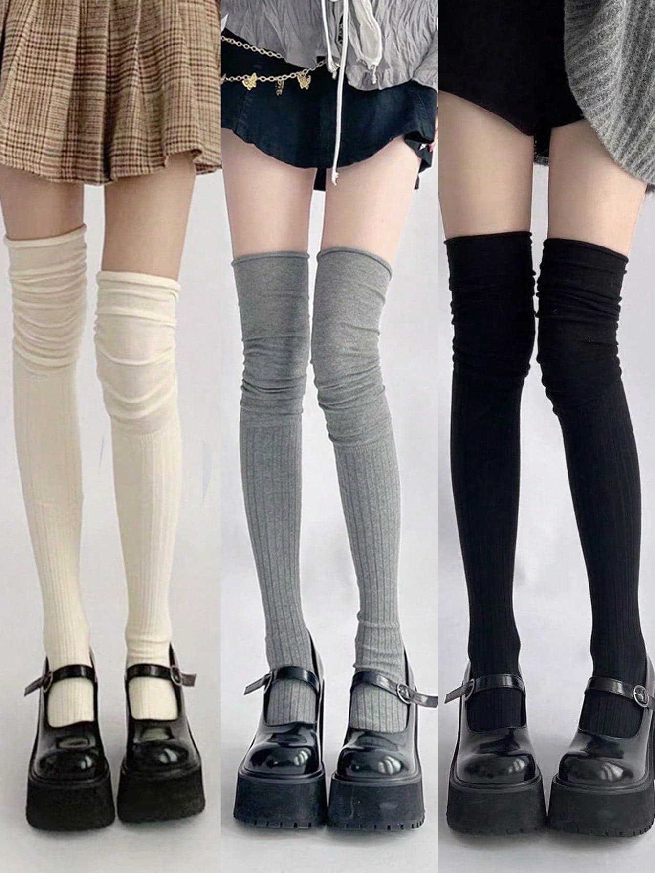 1pair Breathable, Moisture-Wicking, Comfortable Sweet Embroidered Knee High Socks, Y2k, Cozy
