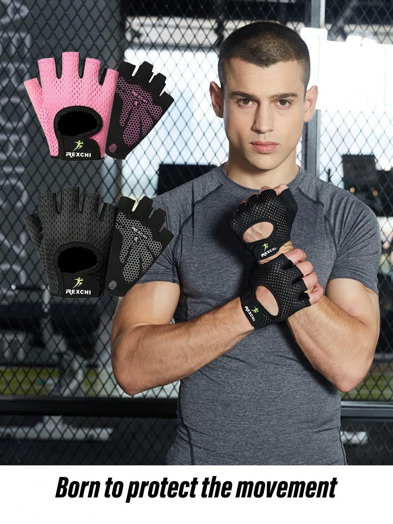 1 Pair Of Lightweight Breathable Fitness Half-Finger Gloves For Men And Women Fitness Training, Dumbbell Exercise, Weight Lifting Hard Pull Exercise Mesh Breathable Sports Gloves For All Seasons Gym Accessories, Sport, Gym, Home Exercise, Women's Gym Gloves, Boxing Gloves, Gym Gloves, Gym Gloves, Men's Gym Gloves