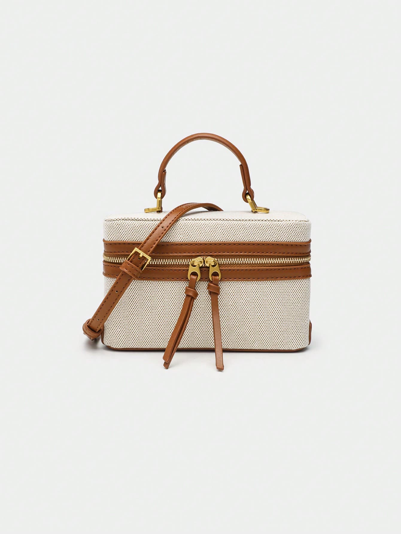 2024 Spring New Collection Women Black Structured Shoulder/Crossbody Bag, Cream Bag ,Beach Bag
