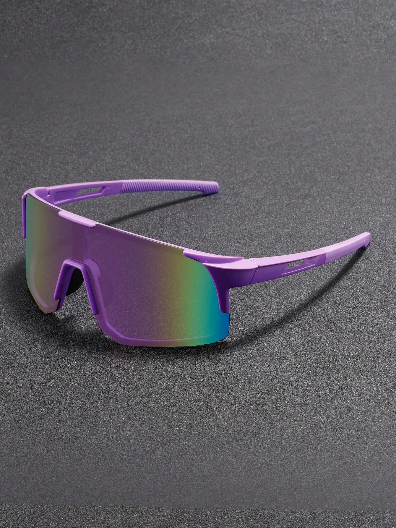 1/2Pcs Men Women Wrap Round Fashion Sports Glasses Unique Leg Color Blocking Design Coated Lenses Glasses Suitable For Outdoor Cycling Wearing