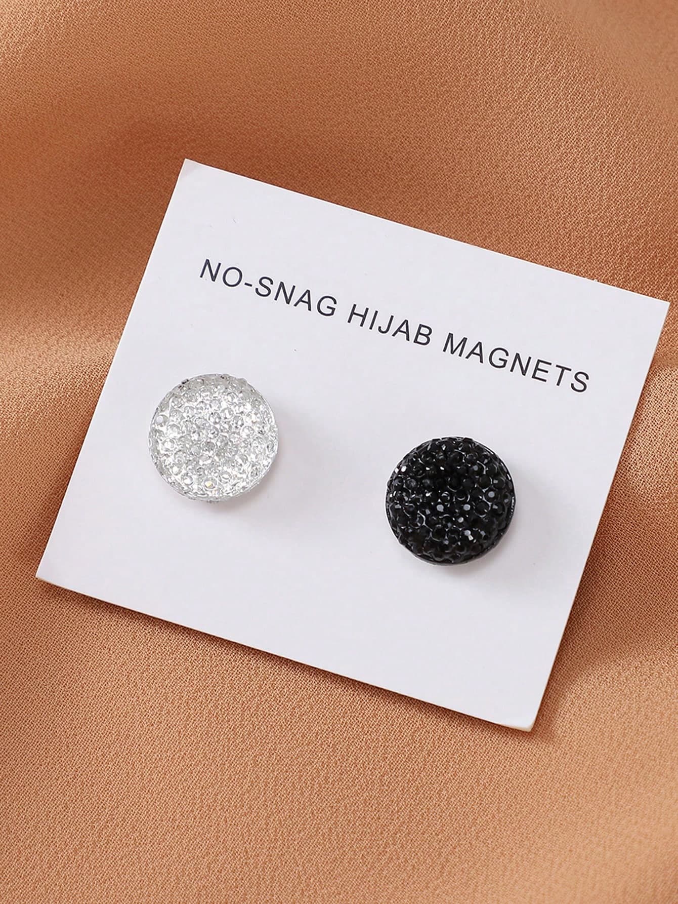 1 Pack Magnetic Hijab Pins With Metallic Magnetic Clasp, No-Piercing Design,Scarf,Beach,Holiday