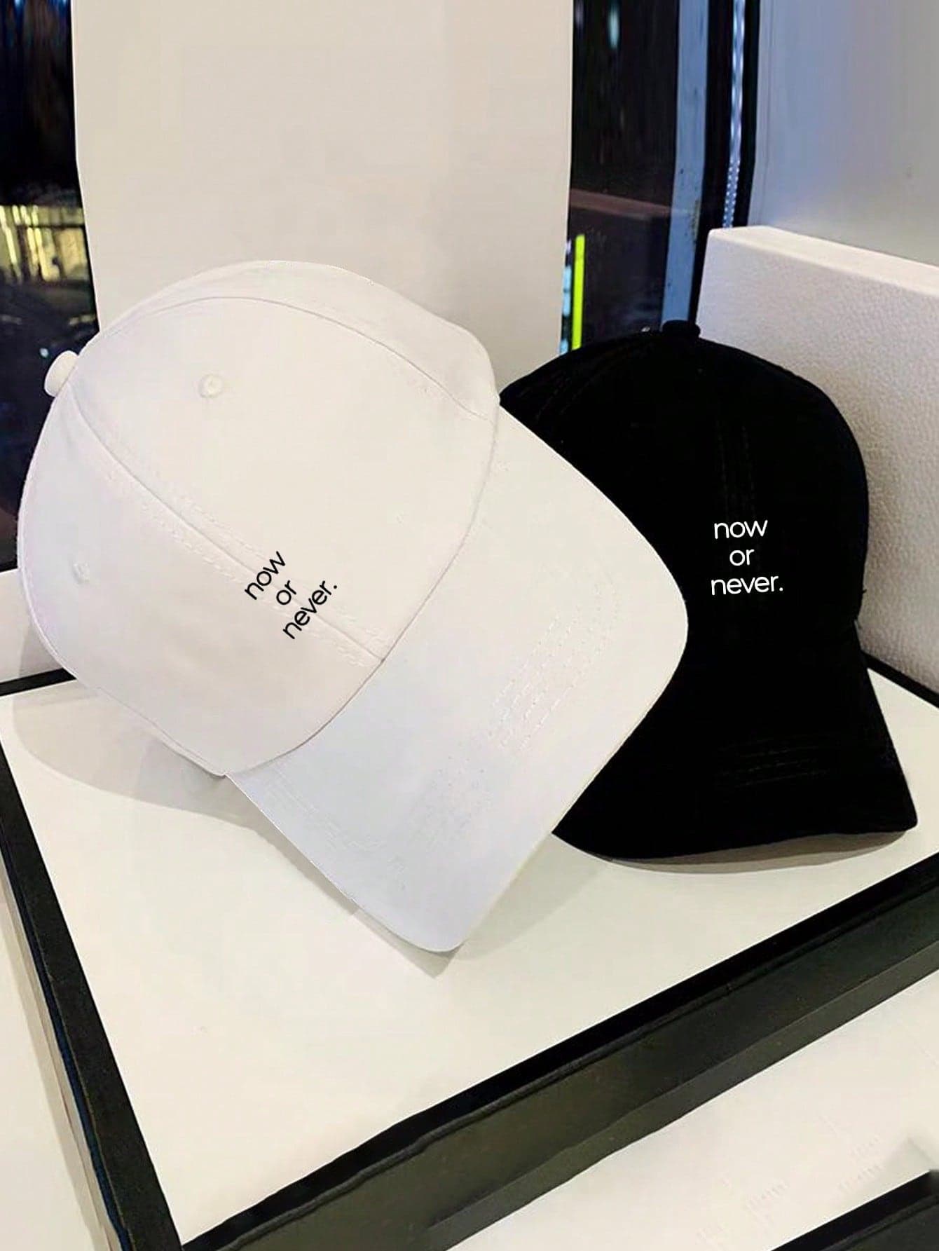 Adjustable Durable Now Or Never Letter Printed Baseball Cap For Outdoor Sports, Unisex Gift Idea For Commuting & Casual Wear