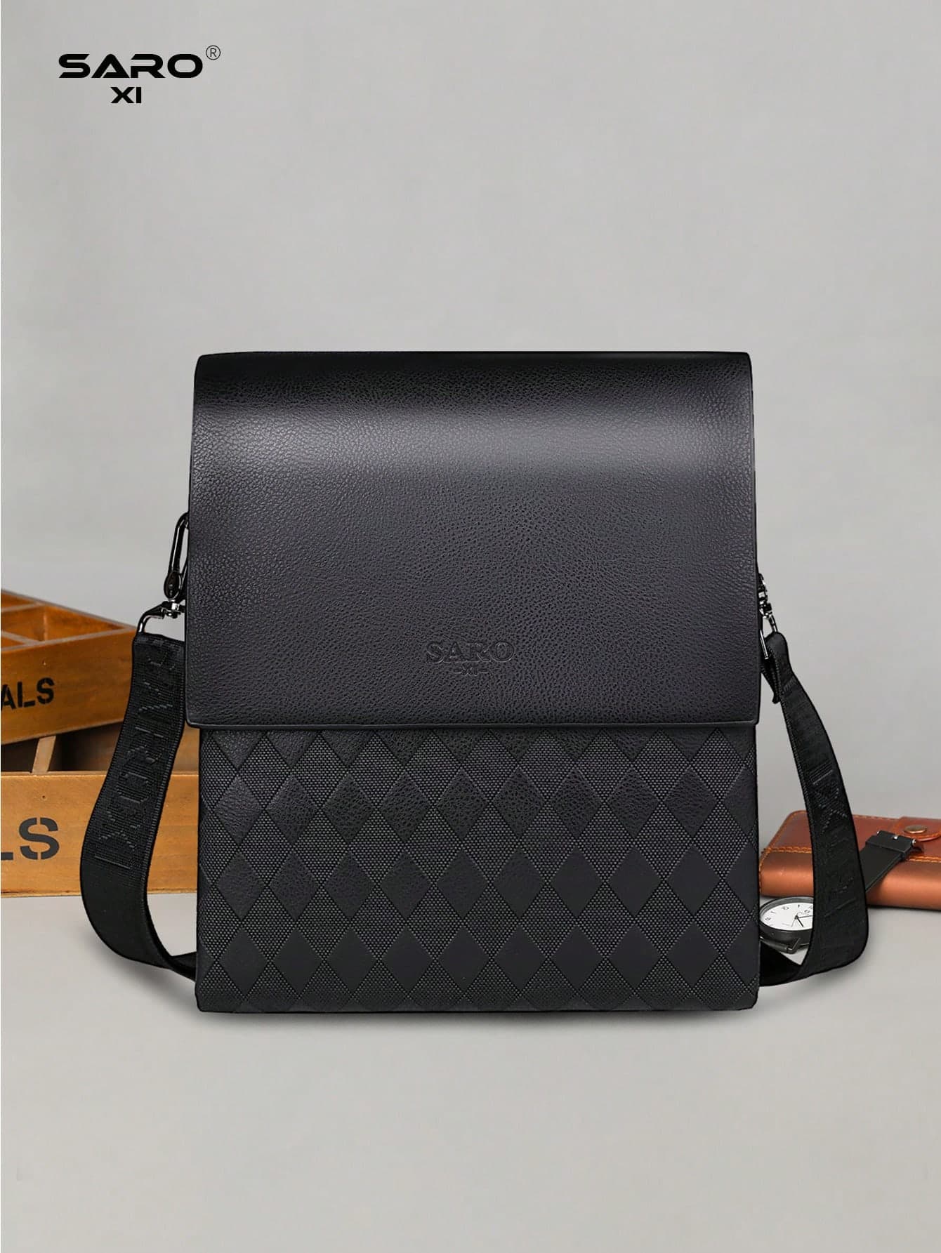 saroxi Men's Waist Bag, Night Waist Bag, Crossbody Bag, Fashionable Solid Color, Simple, Versatile, Cartoon, Gothic Cross, Graffiti, Hip-Hop, Sports, Street, Business, Casual, Bags For Travel, Vacation, Essential, Jesus, Gothic Cross Print, Christian Bag, Peach Tree Black Bag Holiday Essentials Bag For Men Fanny Pack Men Summer Back To School The Sporty Life , Work Bag, Work Bag, Easter, Tote Bags For University