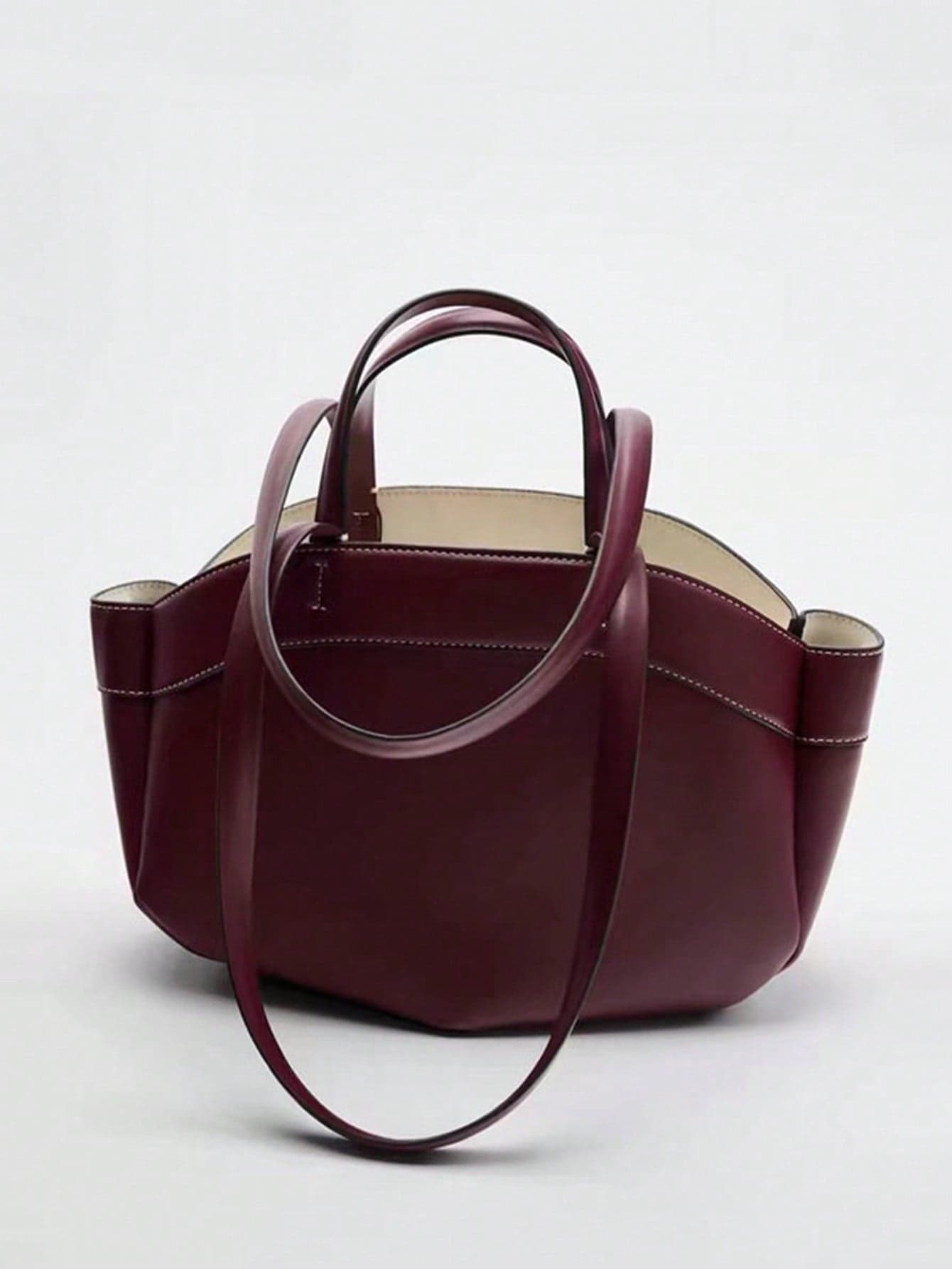 Women's Tote Bag With Inner Pouch, New Style For Autumn, Fashion, Large Capacity, For Work Or Shopping, Shoulder Handbag, Bags Ladies Elegant, Bag For Women Elegant, Luxury , Purple