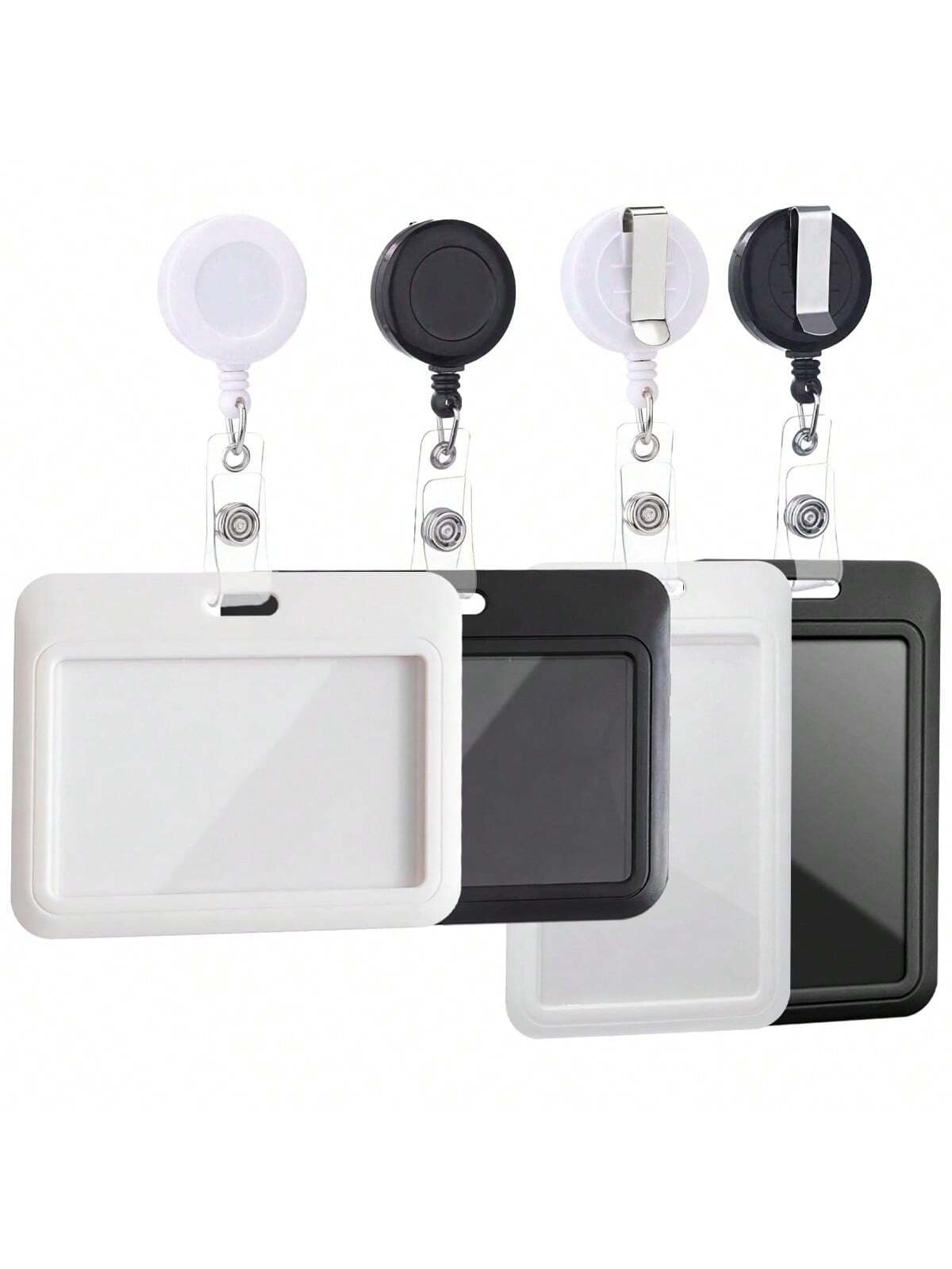 1pc Minimalist Solid Color With Retractable Clip And Card Sleeve Gifts For Card Holder Wallet Business Card Holder Credit Card Holder Id Card Holder Women