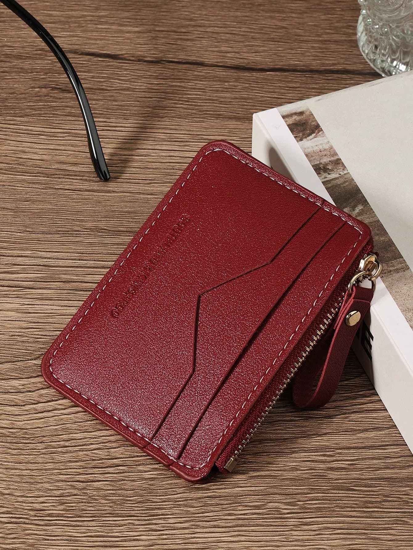 SOUTHLAND&KANGAROO Black Letter Wallet, Fashionable Lightweight Portable, Can Hold Cash, ID Card, Coins, Suitable As Birthday Gift For Teenagers, College Students, Students, Men, Business Card Holder, Credit Card Holder, Also Suitable For Women, Mini Wallet, Can Hold Cards